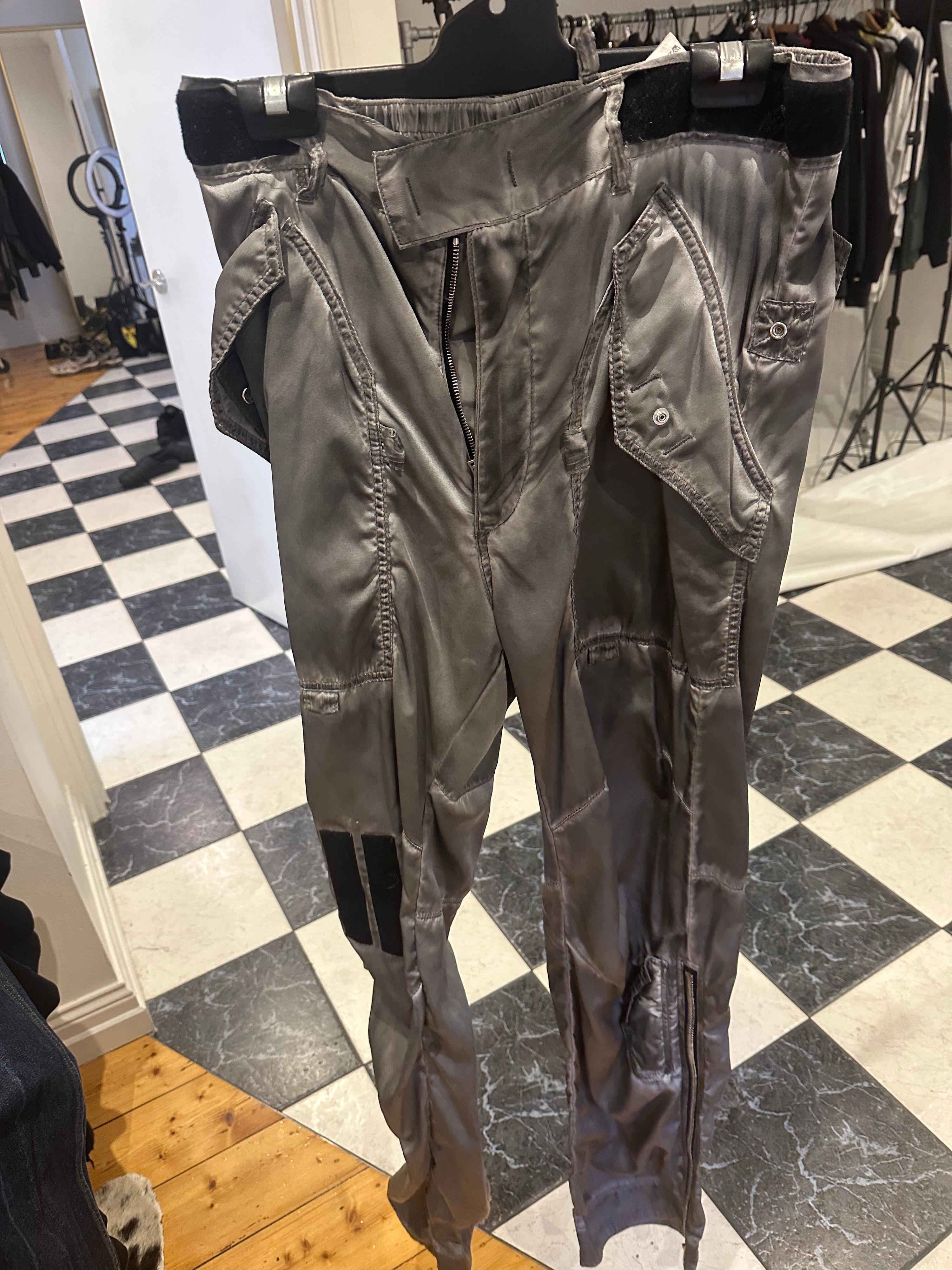 Dsquared2 AW21 Bondage Strap Nylon Cargo Pants Gunmetal Grey (Fits 30”-32”)