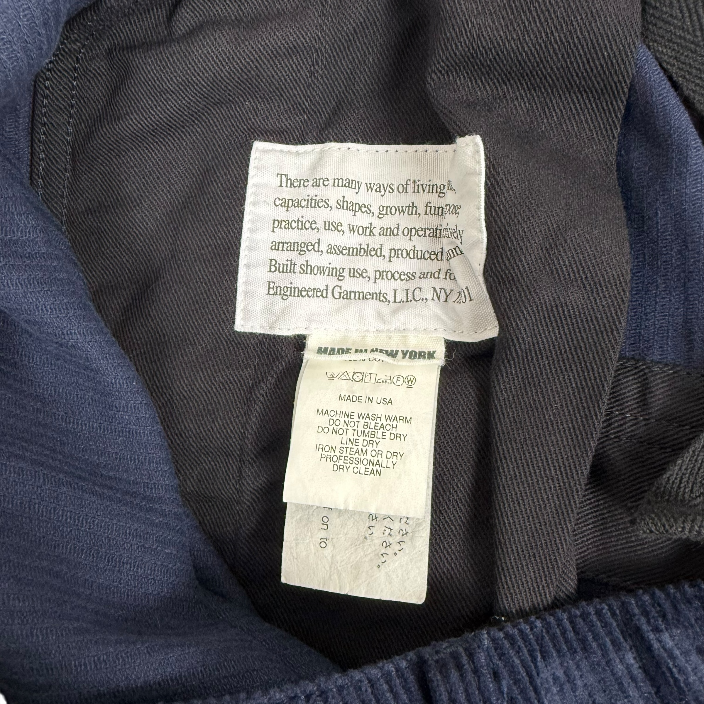 Engineered Garments Deck BW Corduroy Pants Navy (Size S & M) thumbnail 6