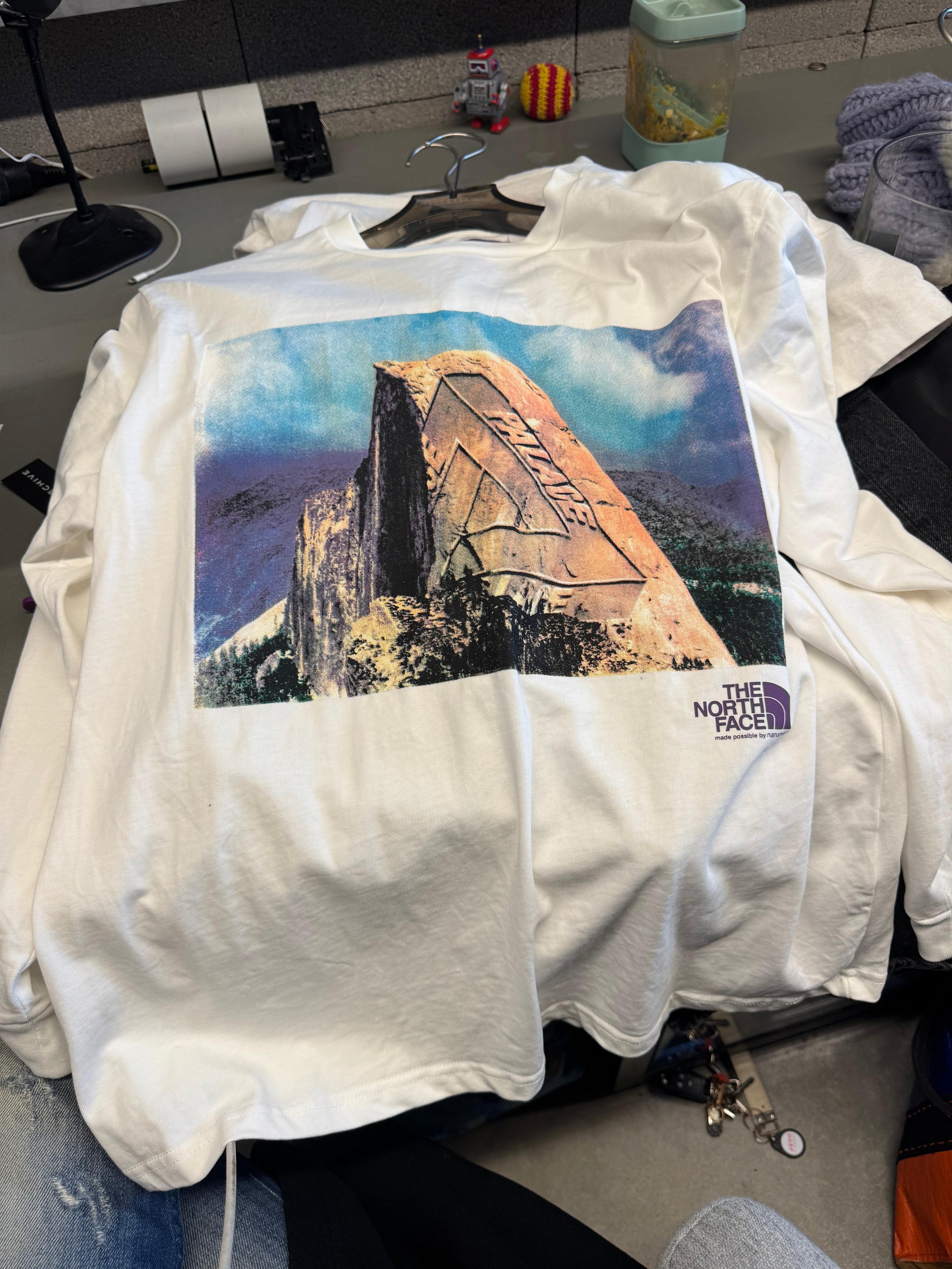 Palace x The North Face Purple Label Long Sleeve Graphic T-Shirt White Multi (Size M)