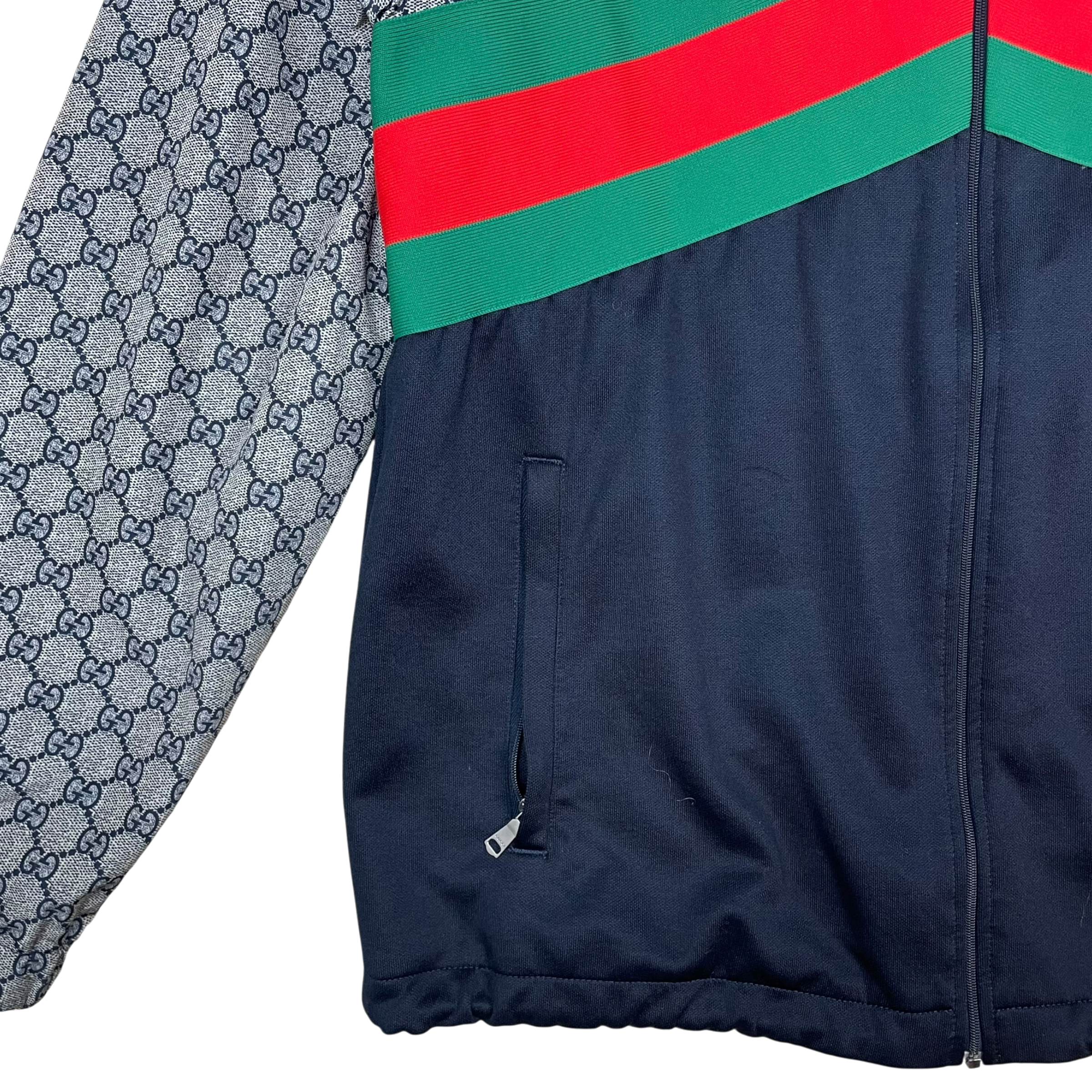 Gucci GG Monogram Nylon Wind Breaker Beige/Black (Size M) thumbnail 5