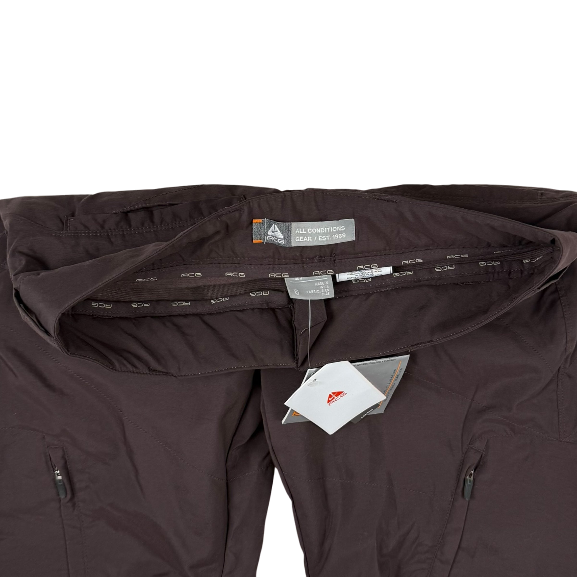 Nike ACG 00s Womens Insulated Cargo Pants Brown (Size 6) thumbnail 4