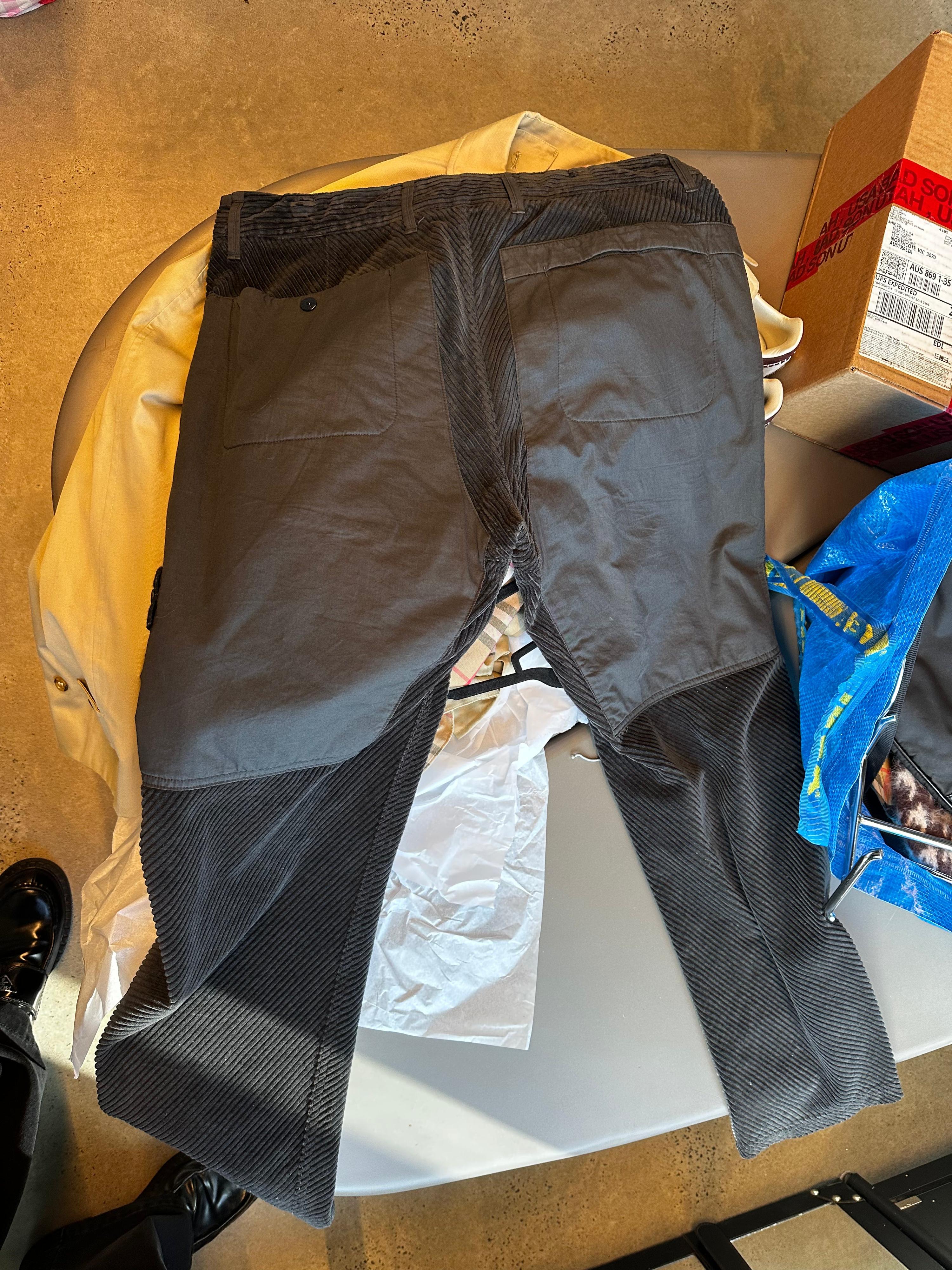 Stone Island Type RE-T Corduroy Utility Cargo Pants Black (Size 32”) thumbnail 3