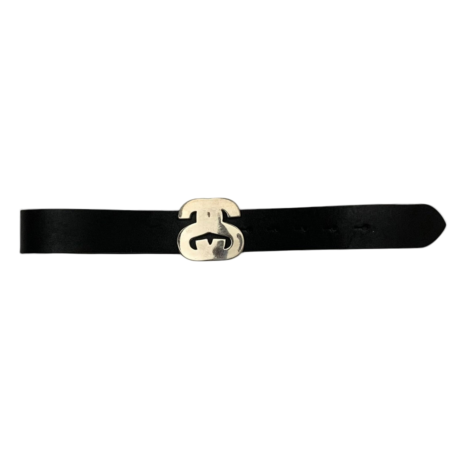 Stussy Vintage 90s Sista SS Logo Leather Belt Black (Made in Aus) (Size M) thumbnail 2