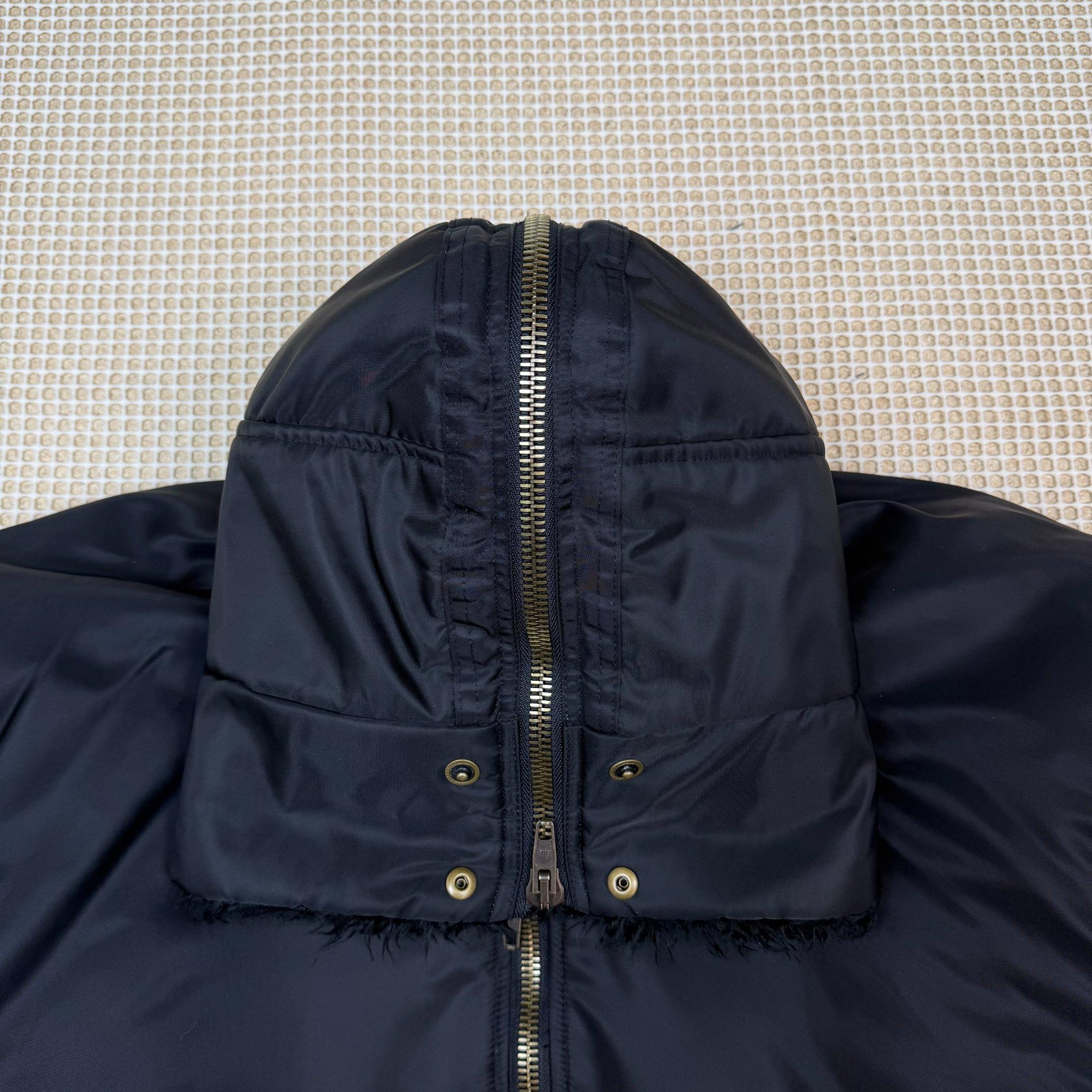 Balenciaga AW24 Faux Fur Hooded Bomber Jacket Black (Size L) thumbnail 11