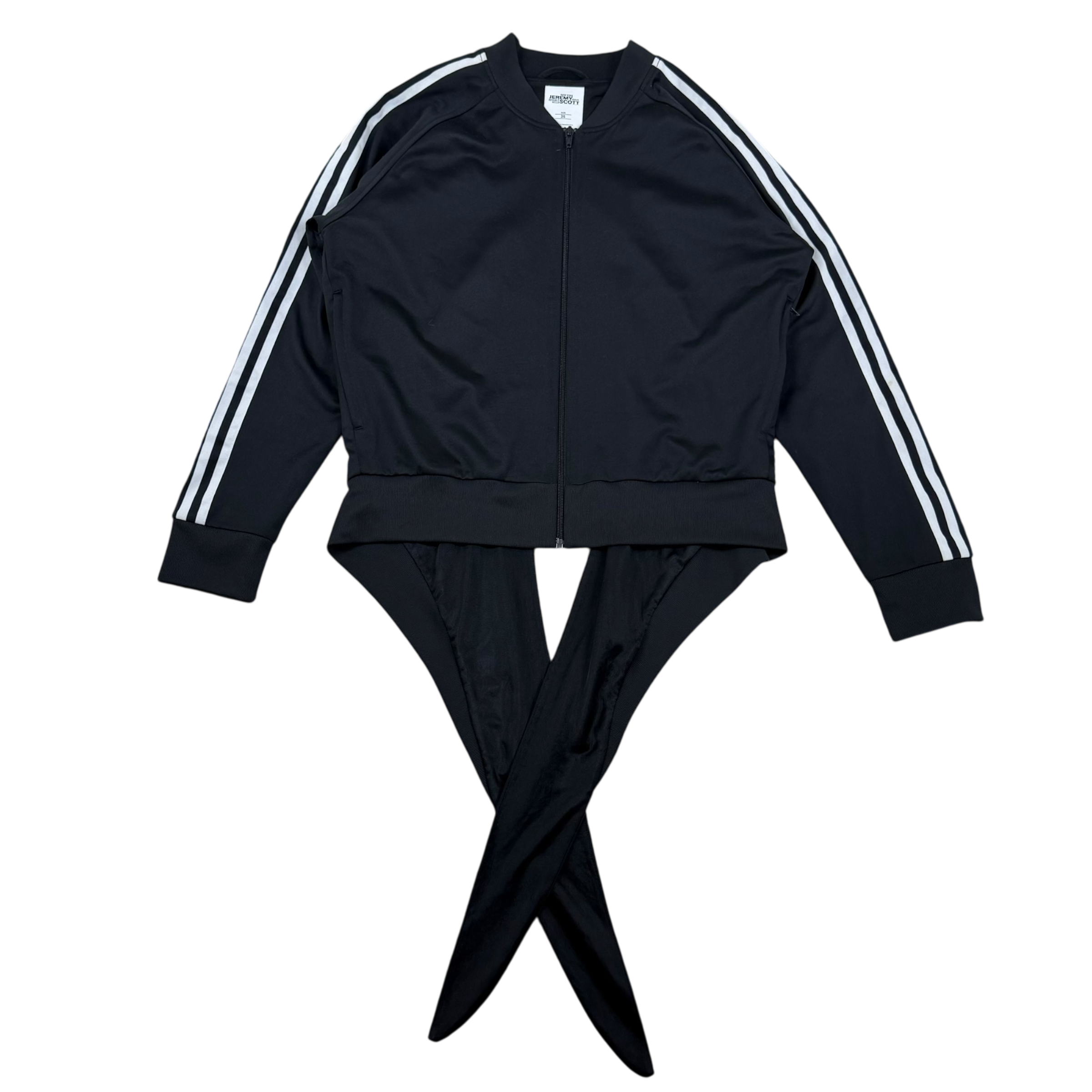Jeremy Scott x Adidas Open Back Track Jacket Black (Fits M Womens) thumbnail 3