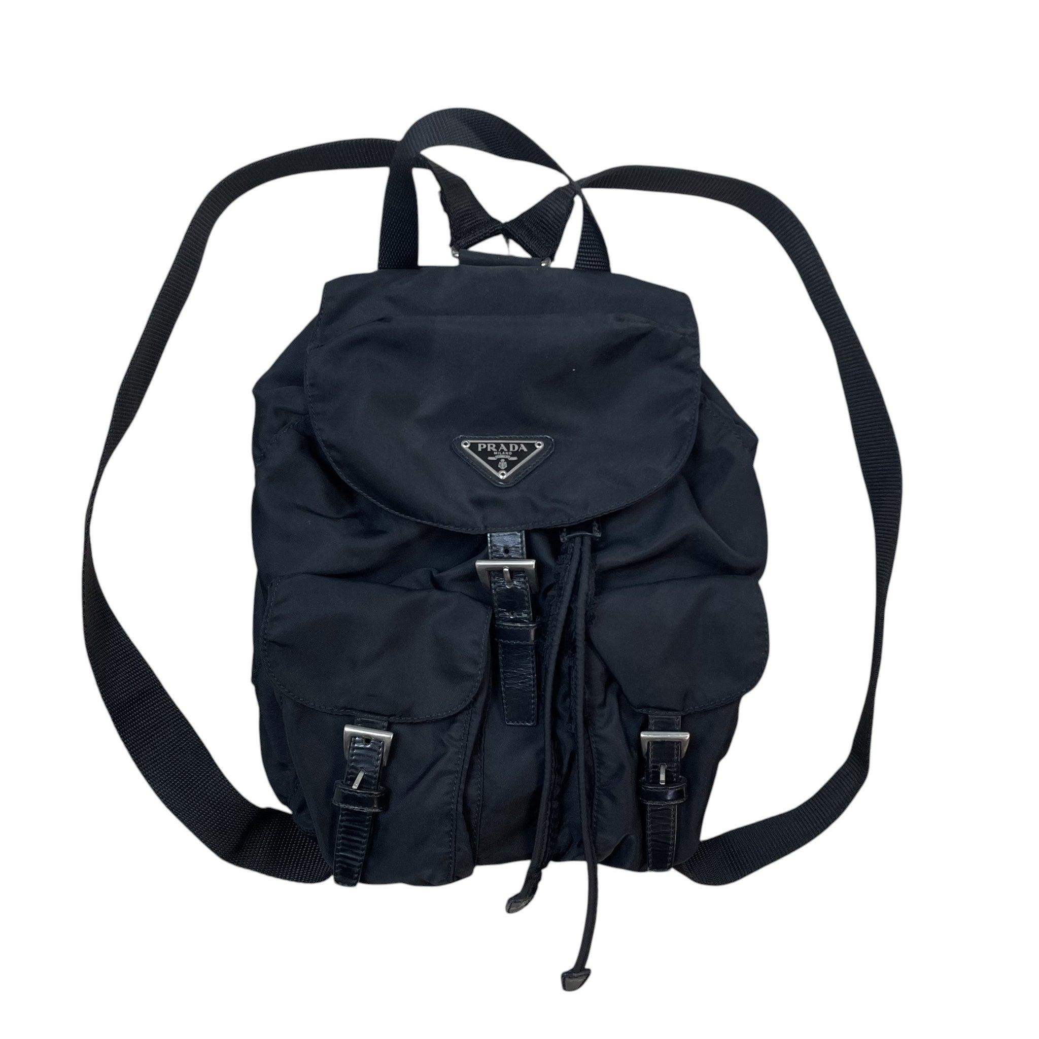 Prada Tessuto Montagna Nylon Backpack Black