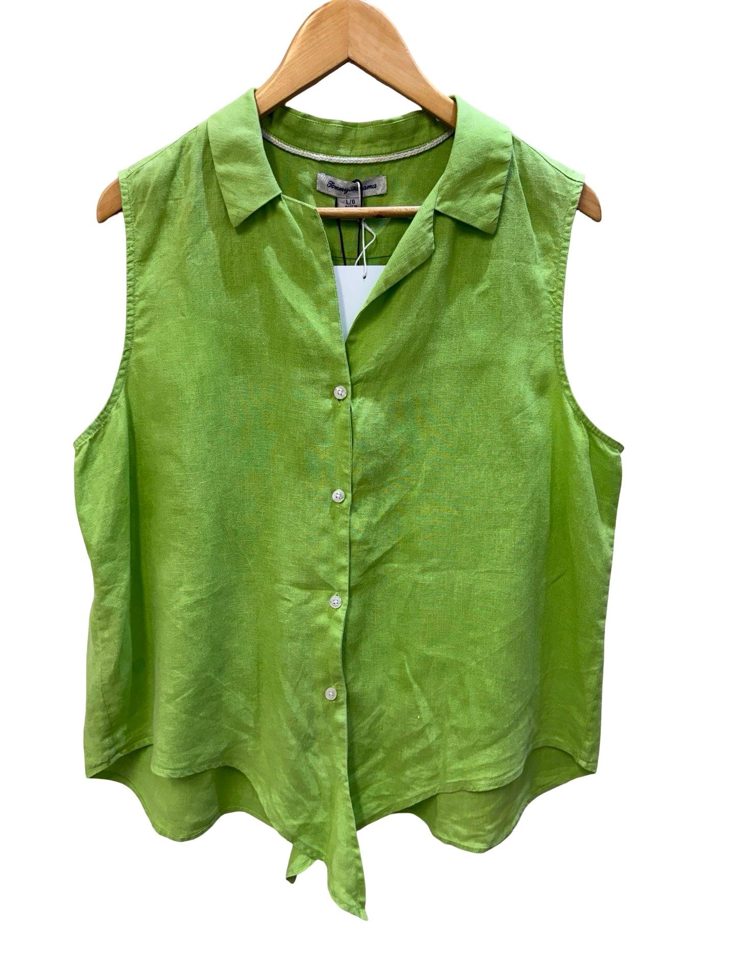 Tommy Bahama Lime Green Sleeveless Shirt L