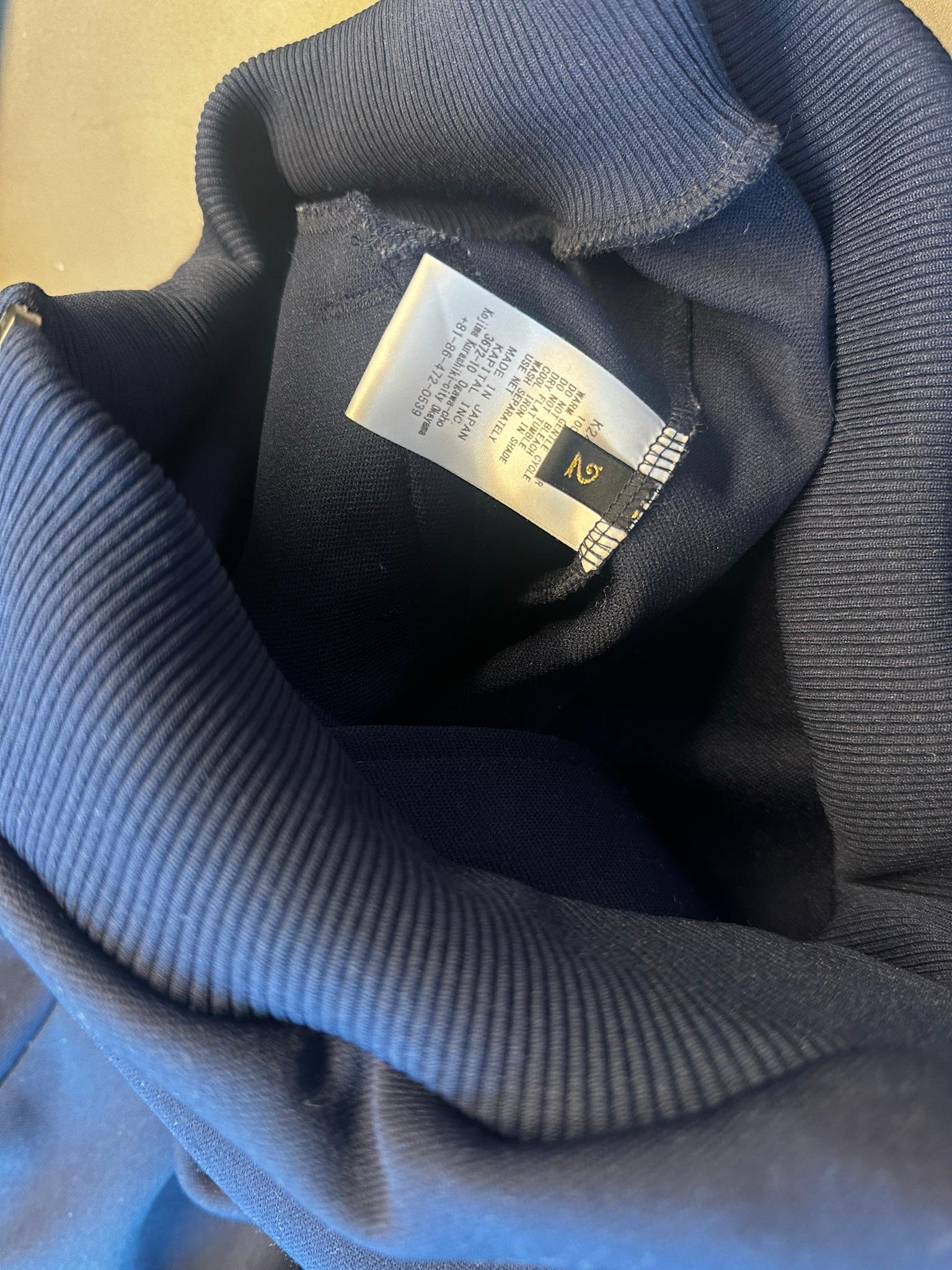 Kapital Smooth Jersey Stuntman Star Track Jacket Navy (Size 2/M) thumbnail 3