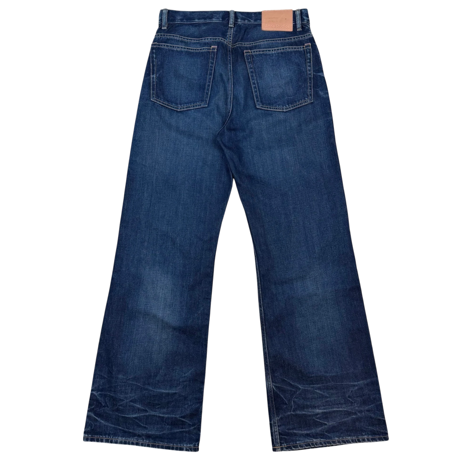 Acne Studios Whiskered Dark Wash Jeans Blue (Size 30) thumbnail 3