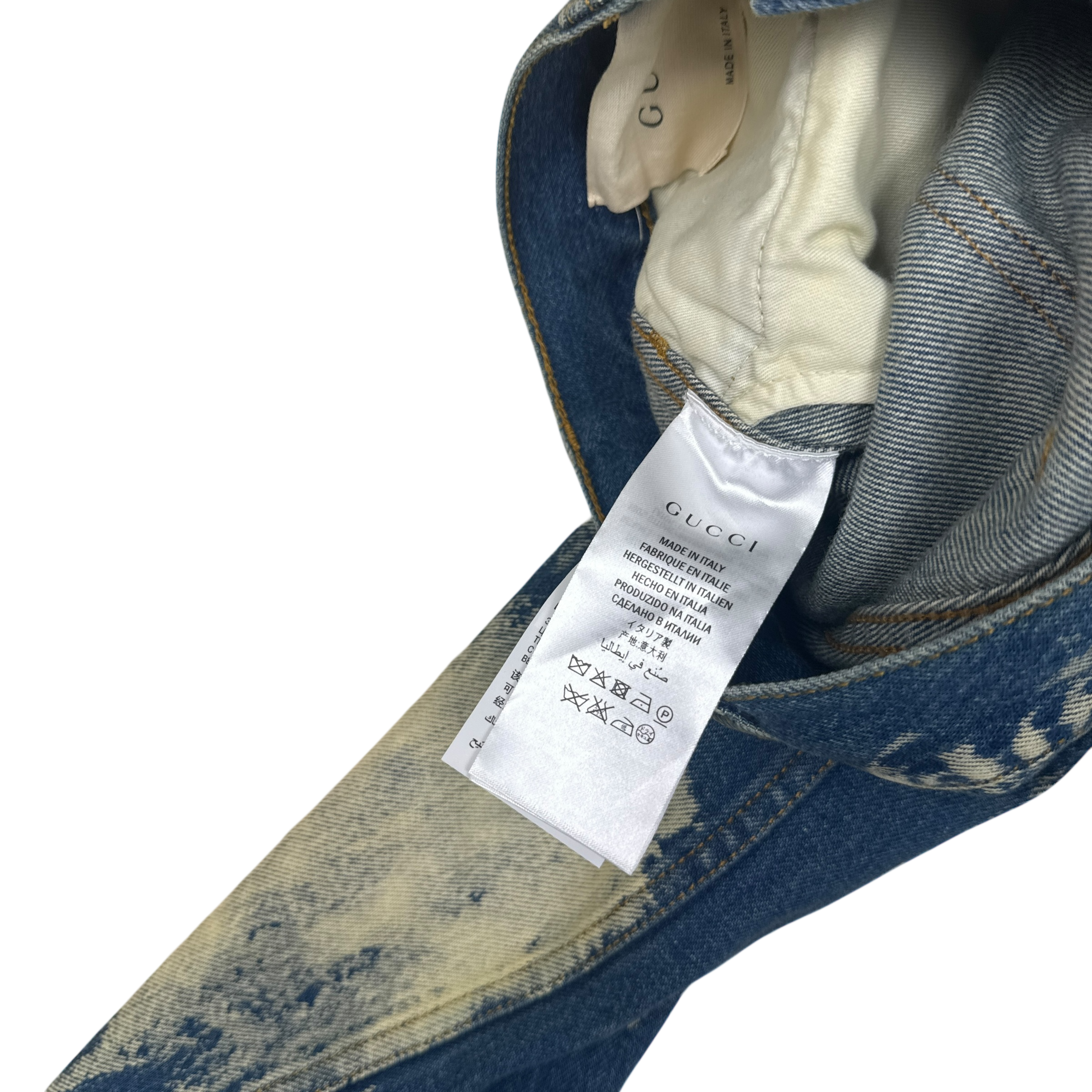 Gucci Studded Bleached Slim Fit Jeans (Size 31) thumbnail 7