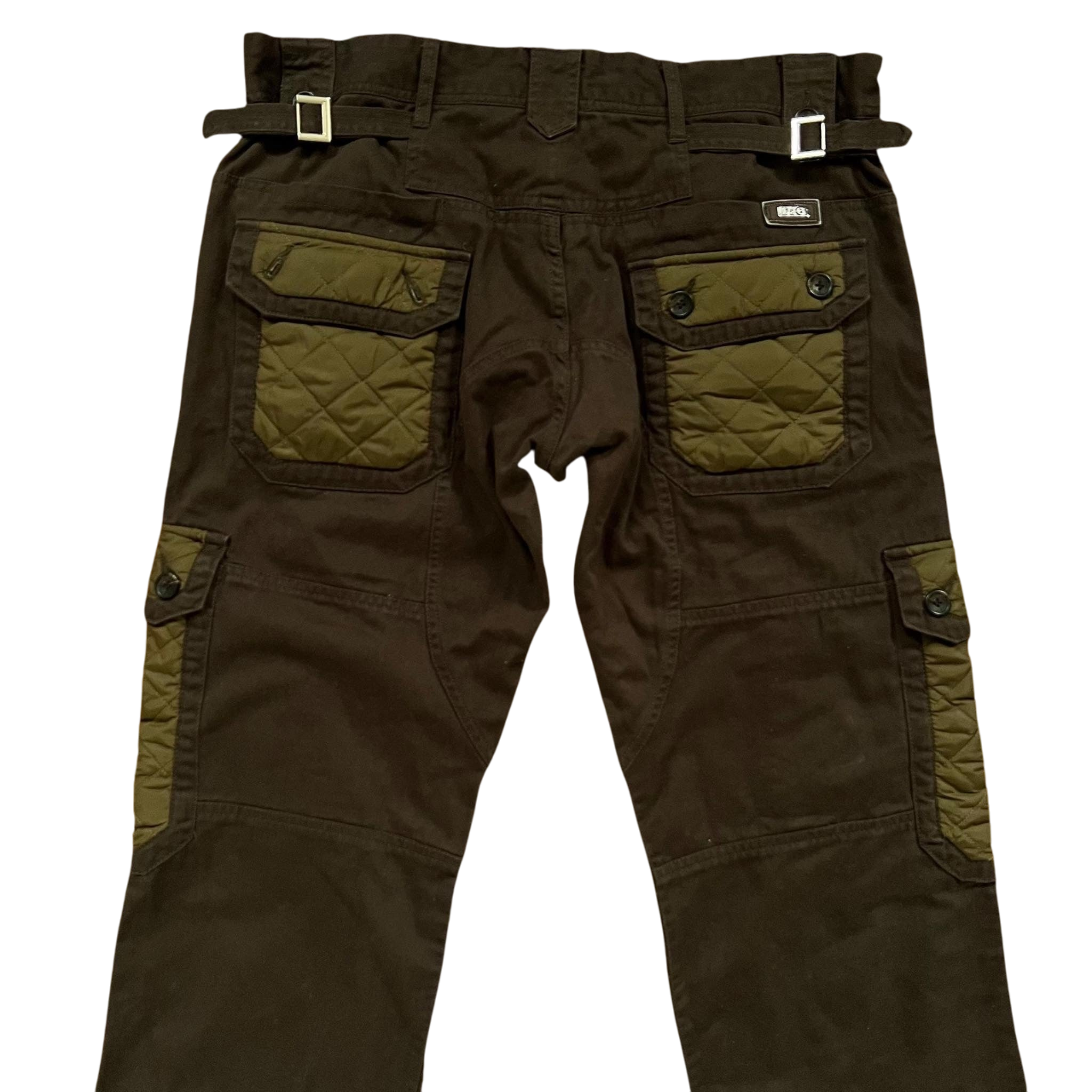 Vintage Dolce & Gabbana Heavy 8-Pocket Brown / Khaki Military Cargo Pants (Fits 32/34") thumbnail 4