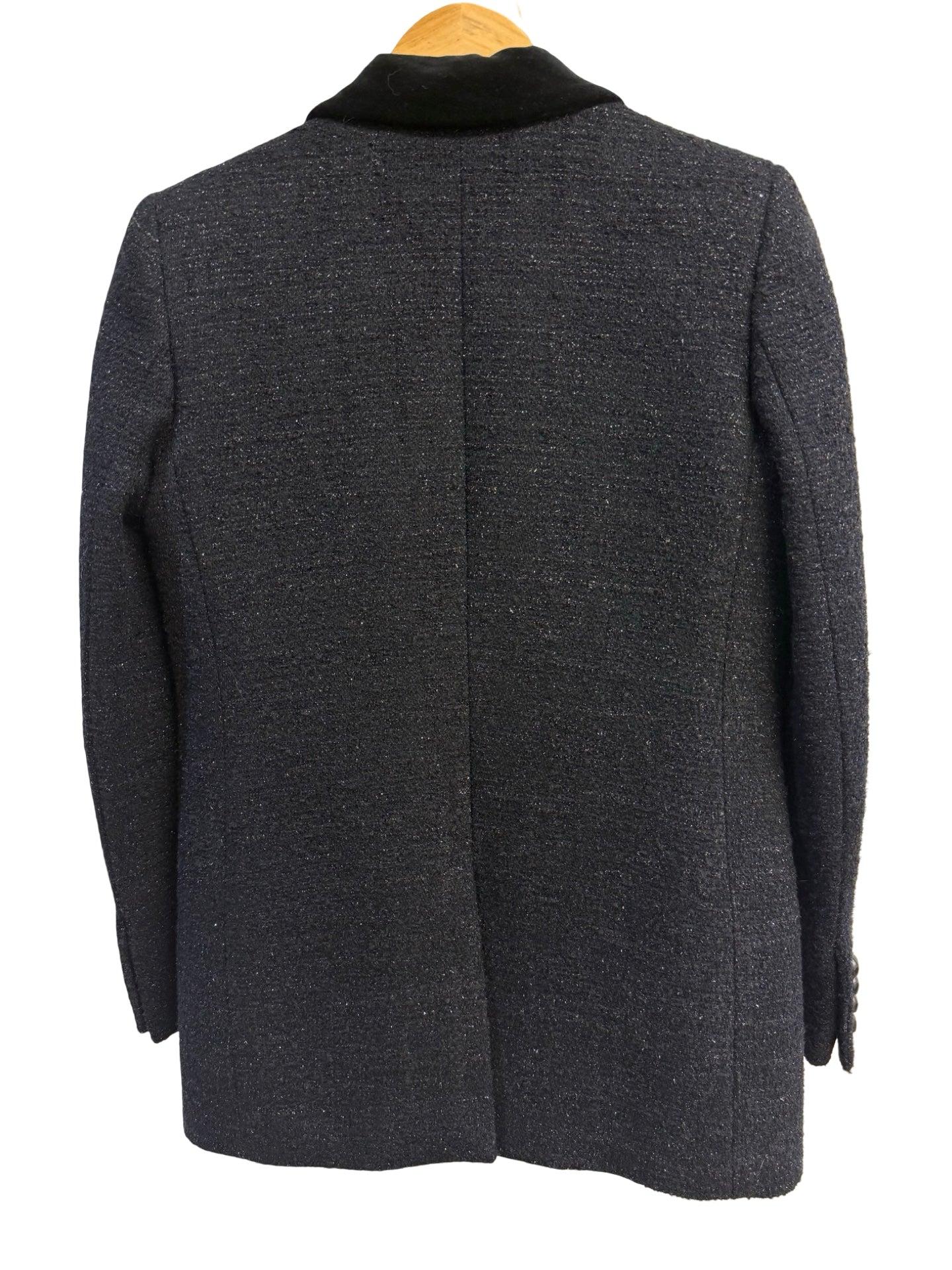 Blaze Milano Navy Velvet Collar Blazer 0 thumbnail 2