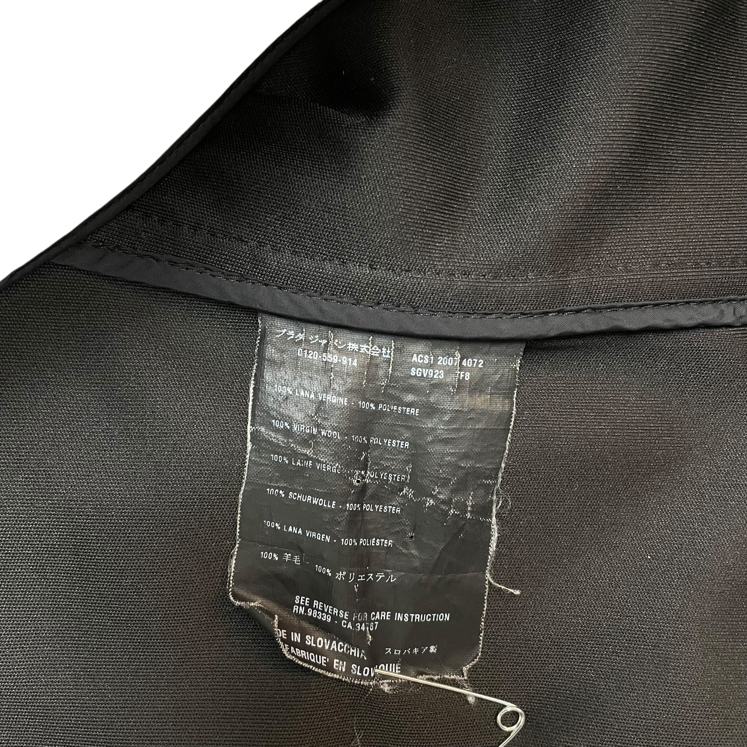 Prada 2007 Wool Buckle Clasp Duffle Coat Black (Size L) thumbnail 6