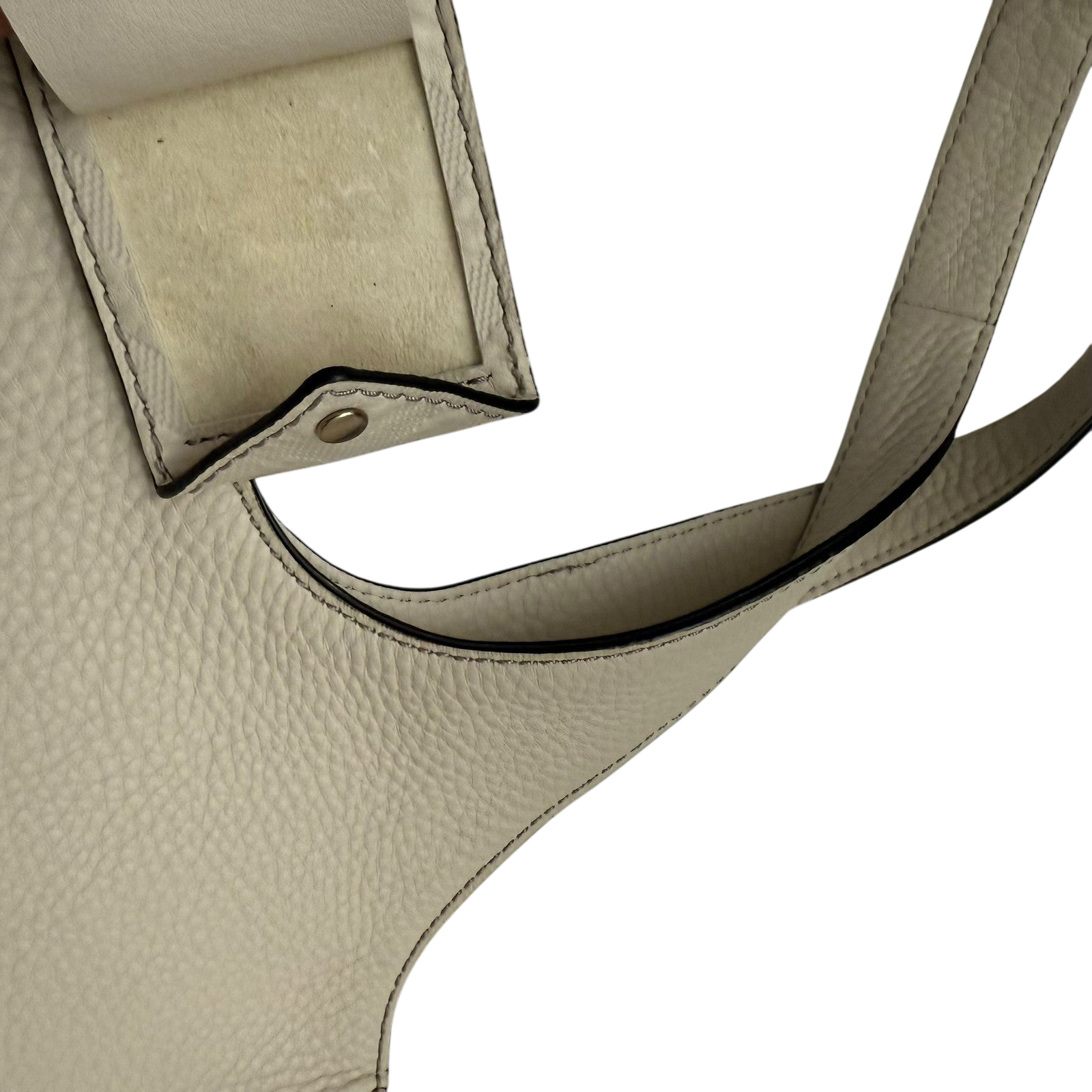 Burberry Grainy Leather Shoulder Bag Cream thumbnail 4