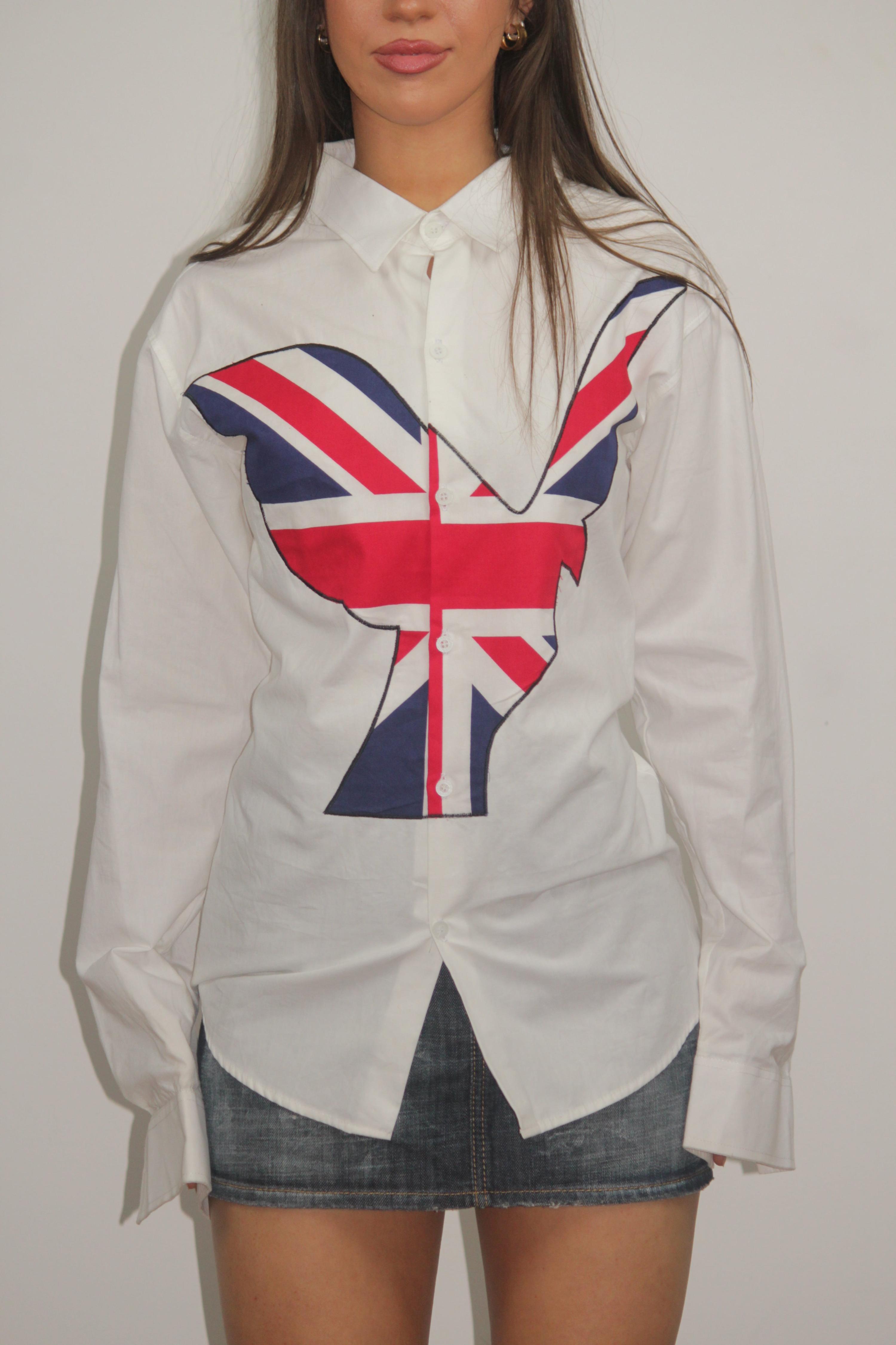 Grandma Funk White Union Jack Shirt