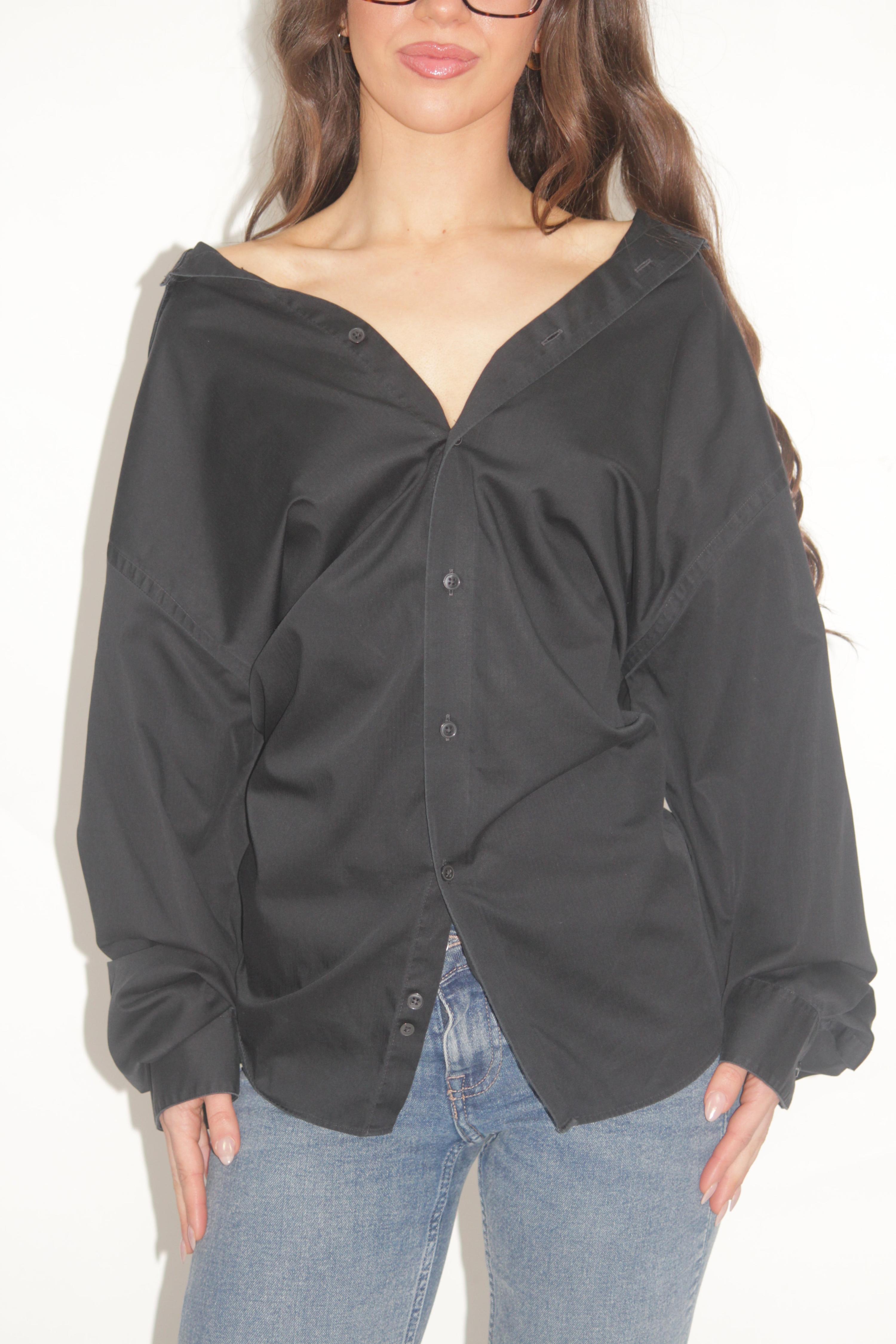 Calvin Klein Black Button-Up Shirt