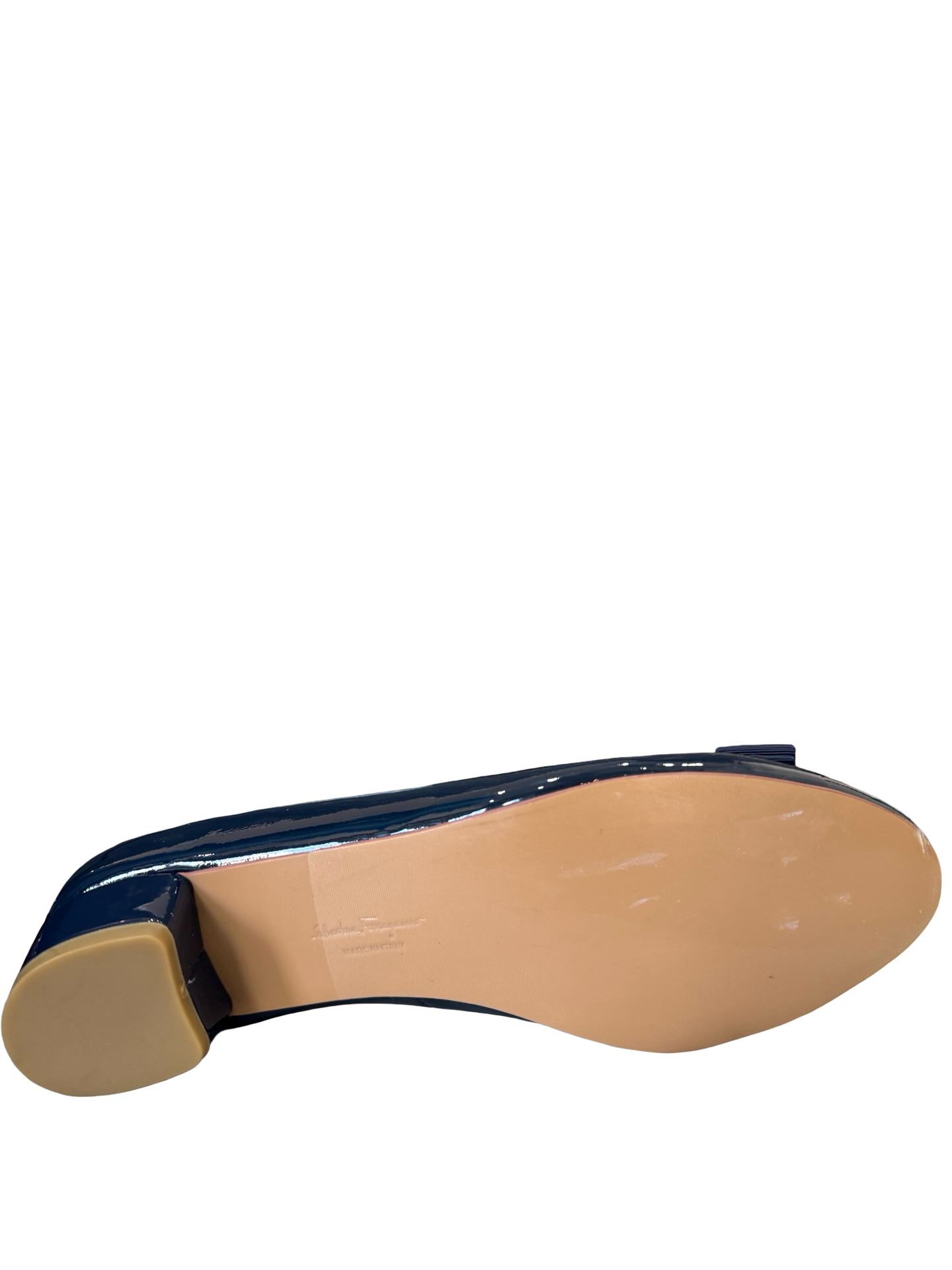Ferragamo Navy Patent Pump 40 WDB thumbnail 6