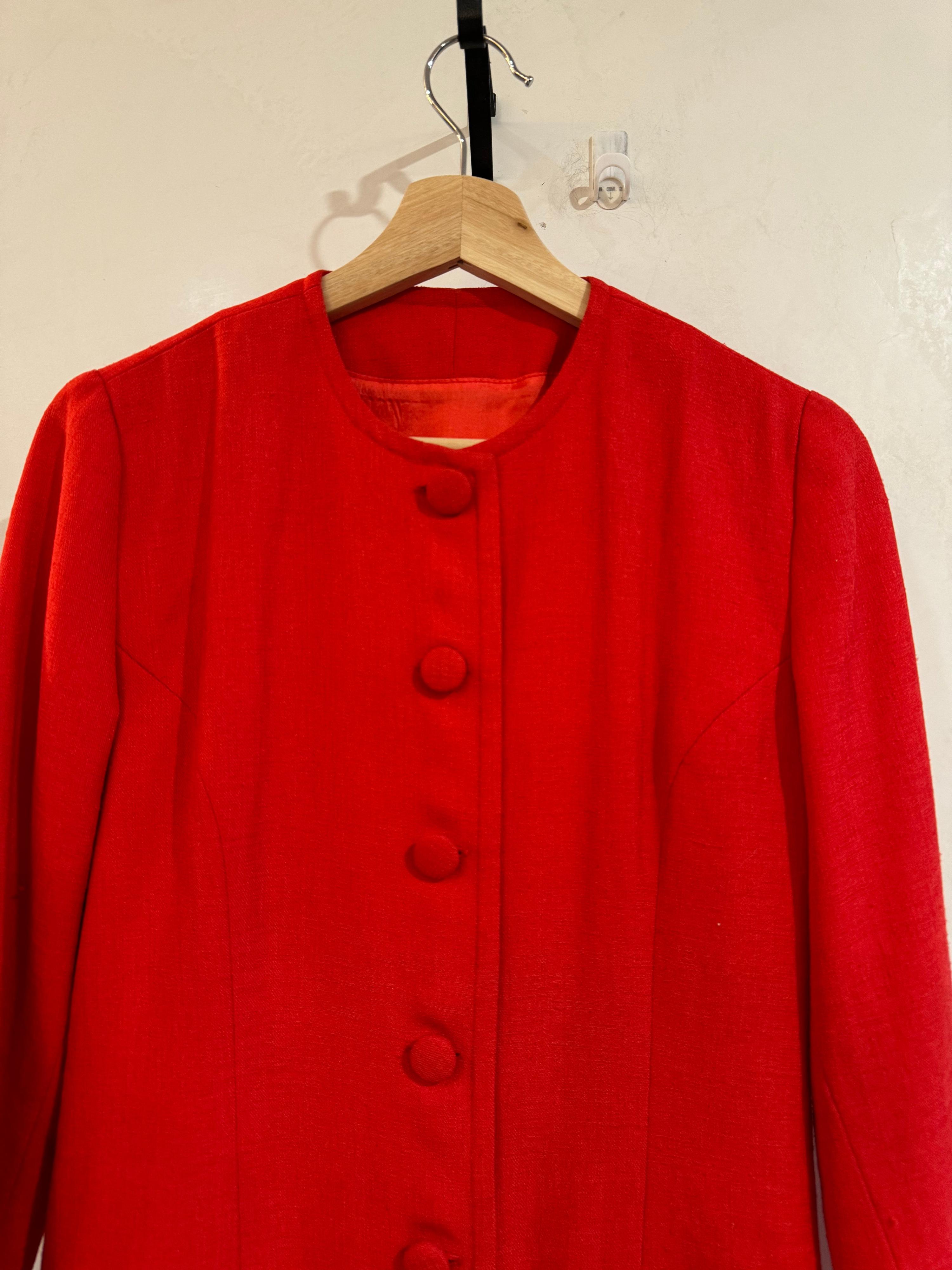 Vintage Red Custom Button Down Jacket S/M thumbnail 5