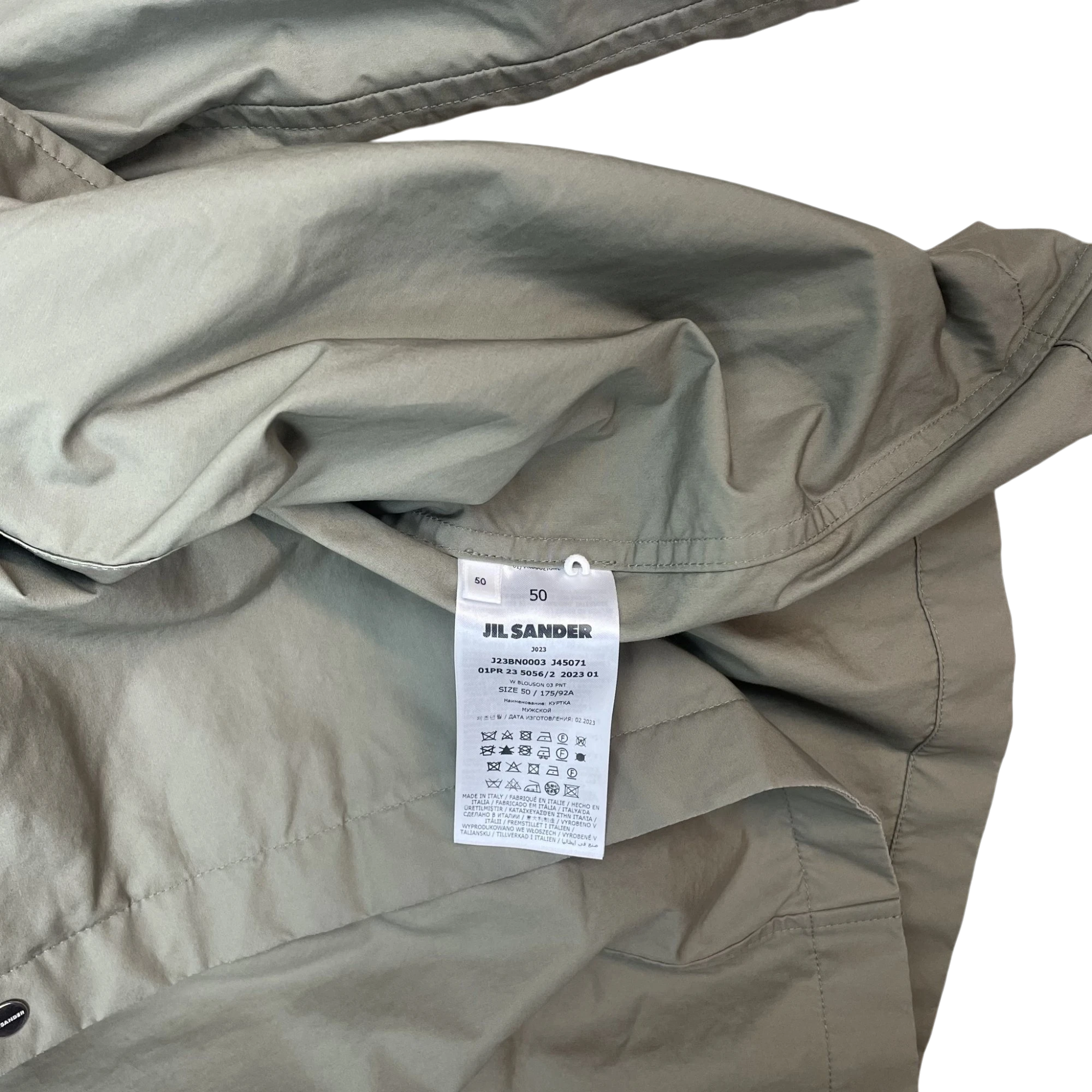 Jil Sander Logo-Print Jacket Green (Size 50/L) thumbnail 4
