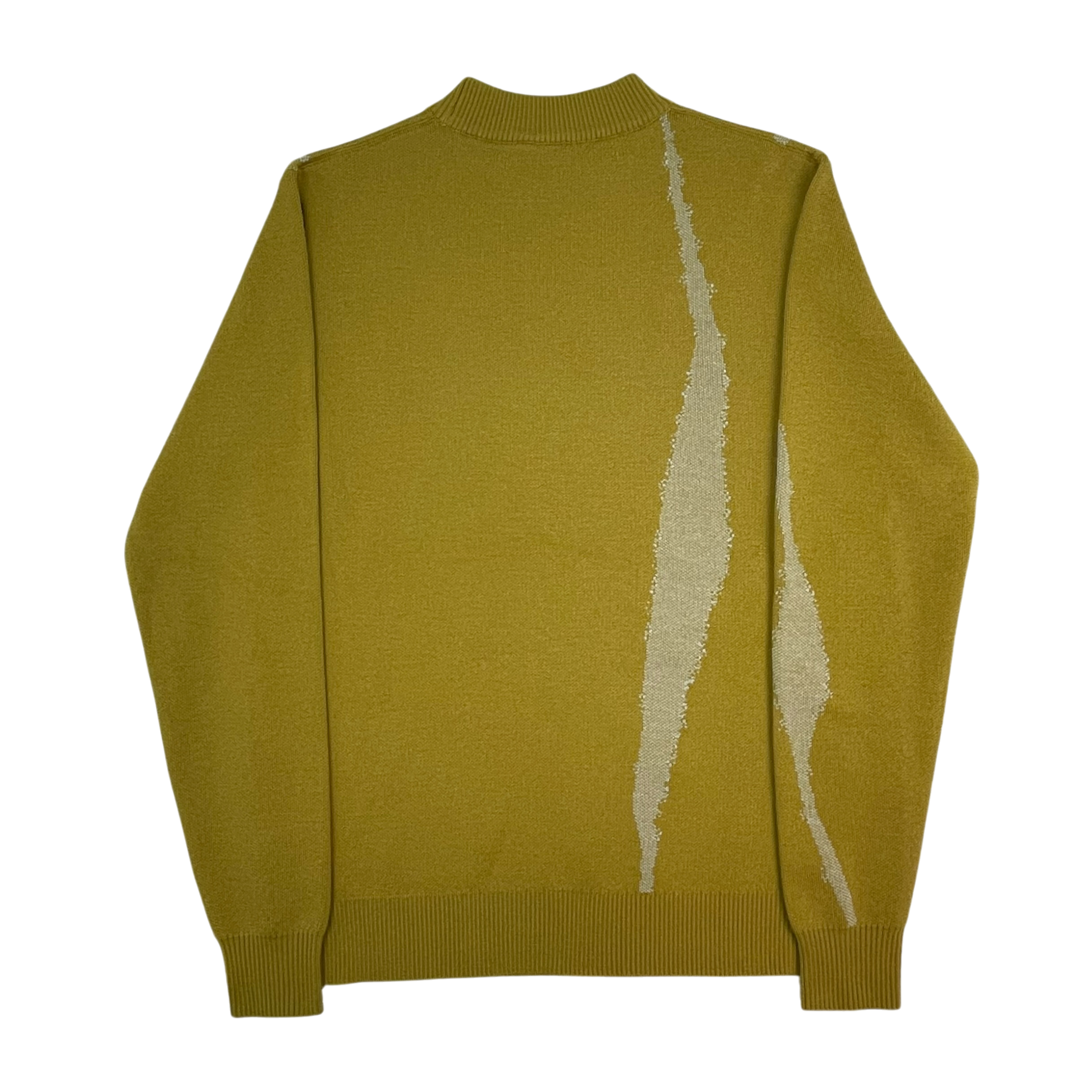 A-COLD-WALL* (ACW) Terrain Wool Knit Crewneck Sweatshirt Yellow (Size L) thumbnail 3