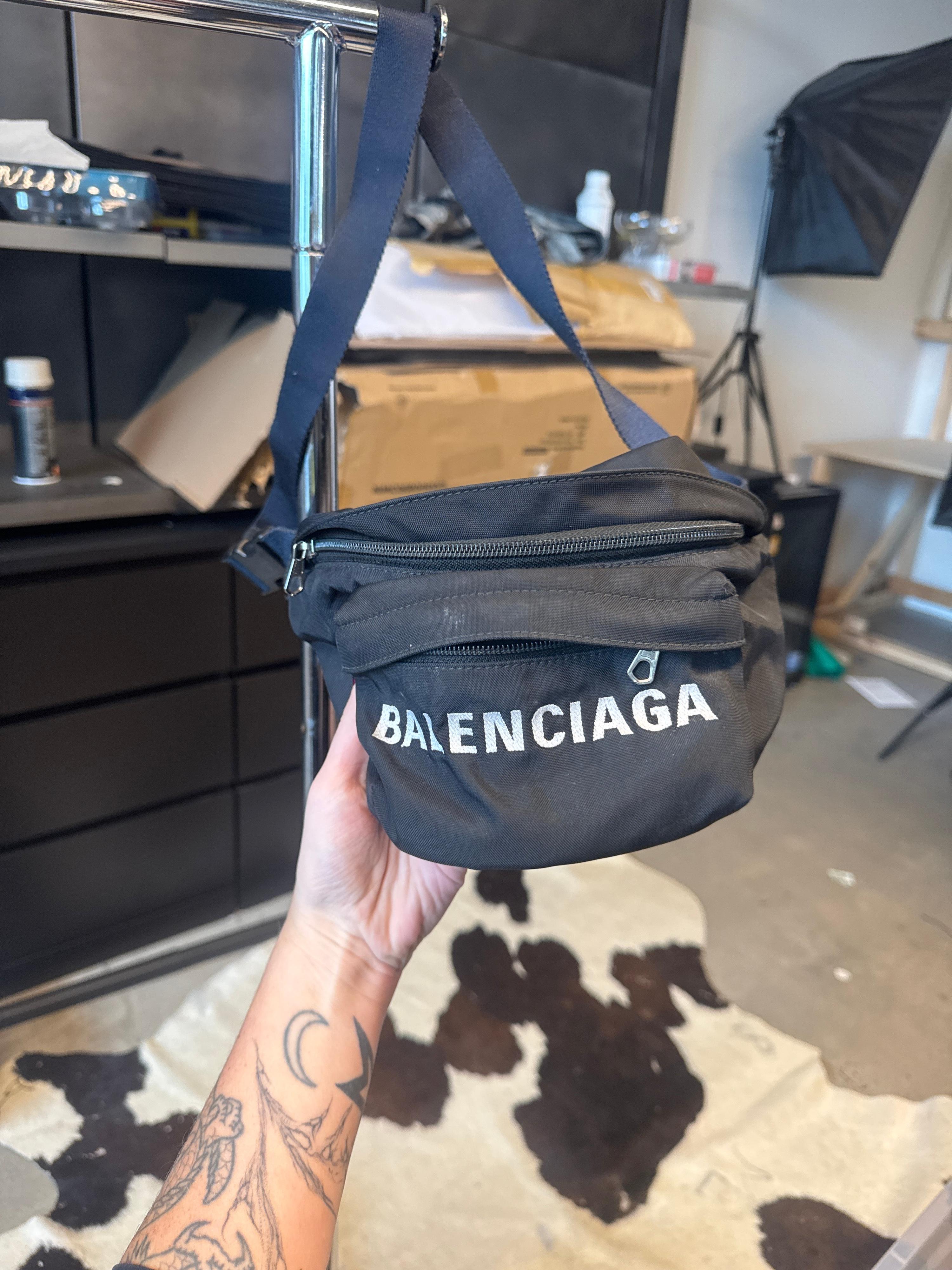 Balenciaga Black Bum Bag