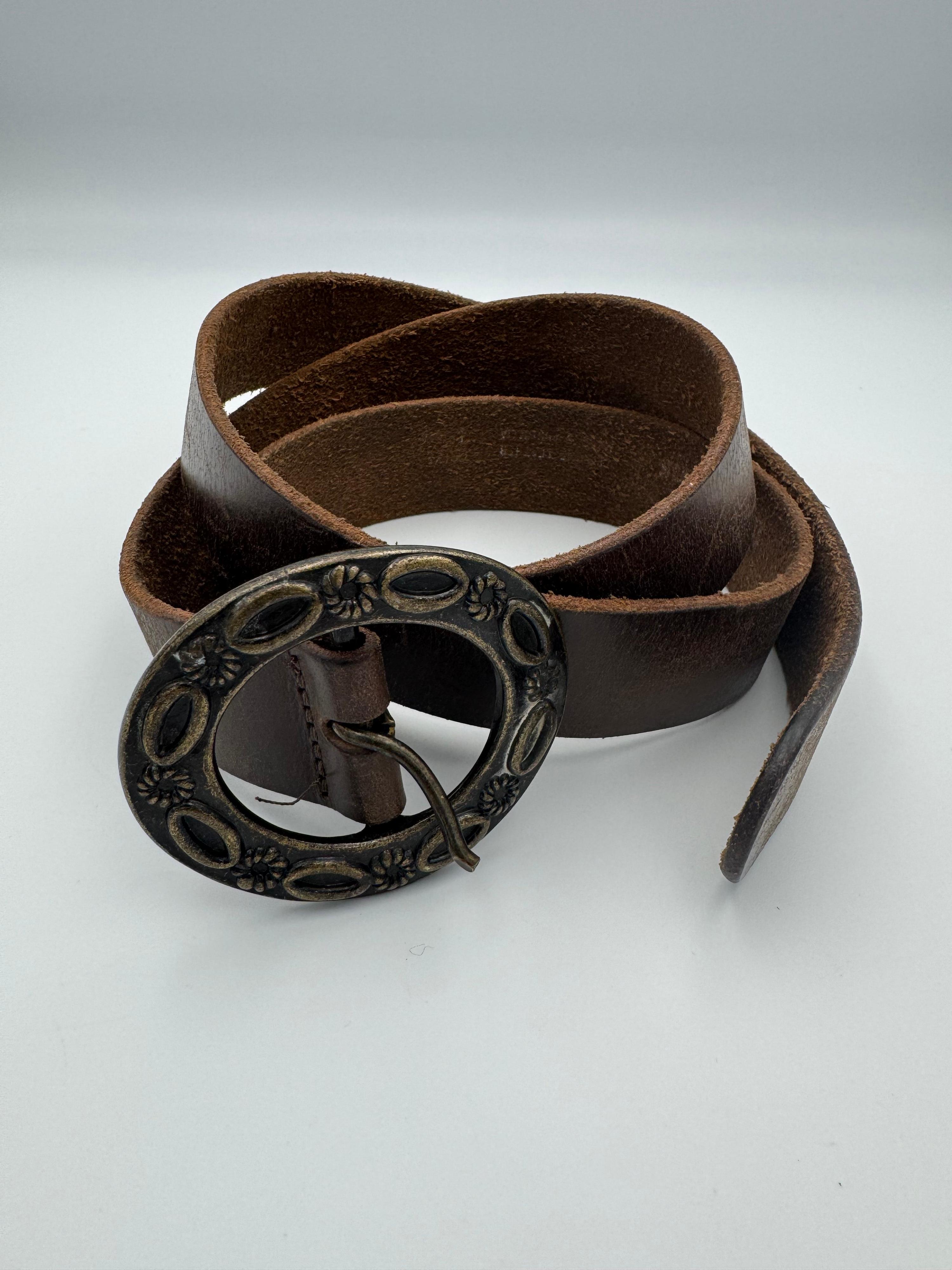 Just Jeans brown leather belt - size L