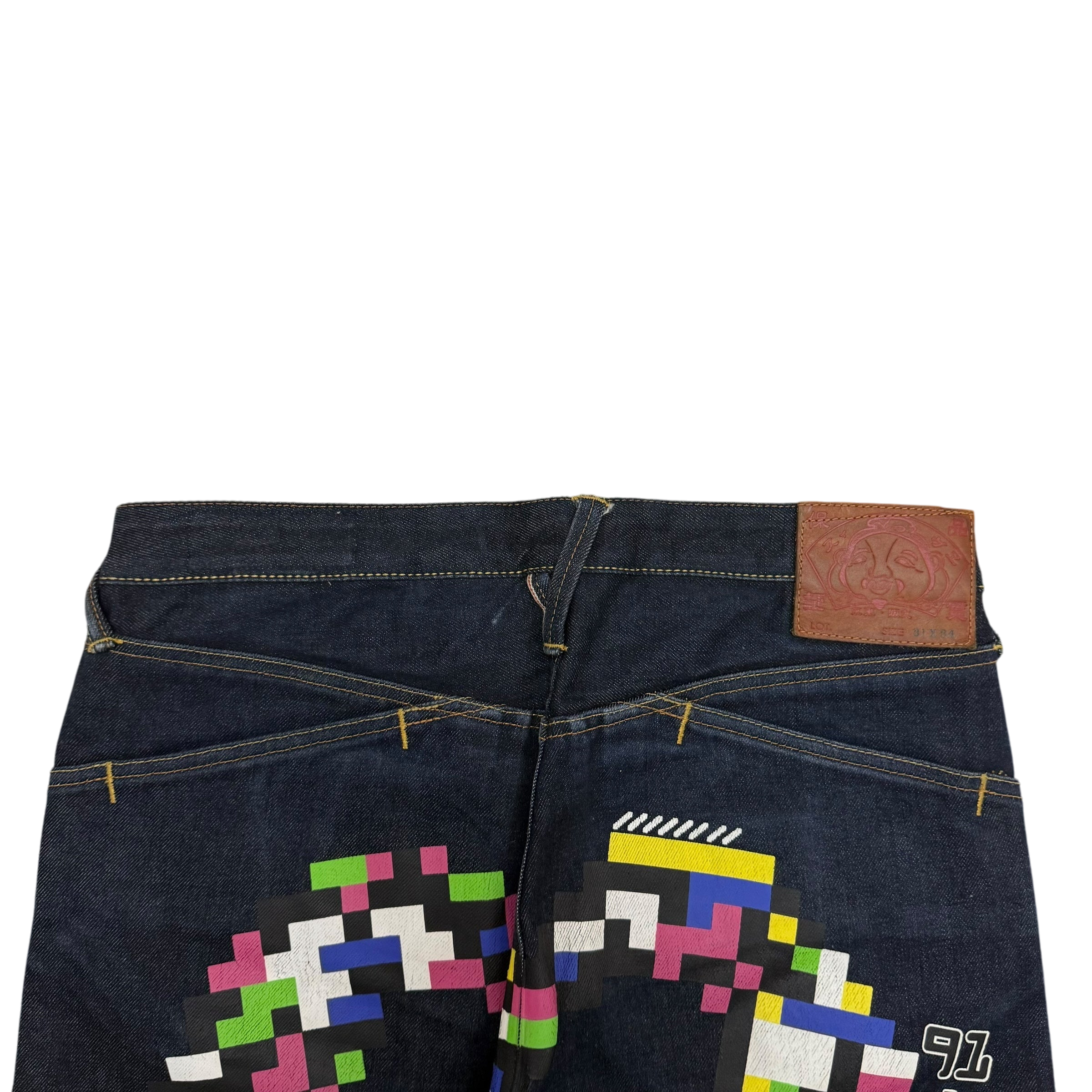 Evisu Pixel Diacock Logo Jeans (Size 31”) thumbnail 4