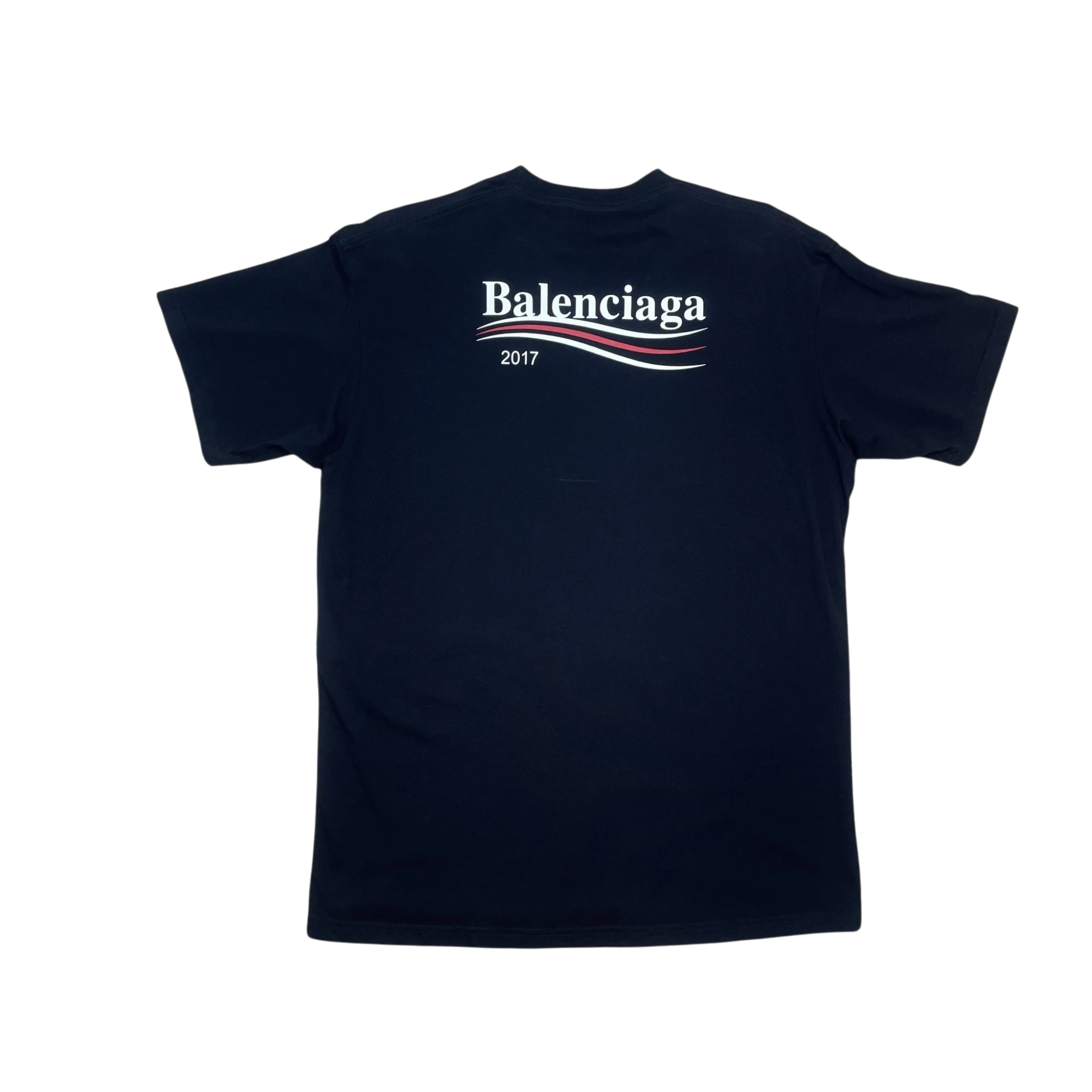 Balenciaga Political Campaign Logo T-Shirt Black (Size XL) thumbnail 3