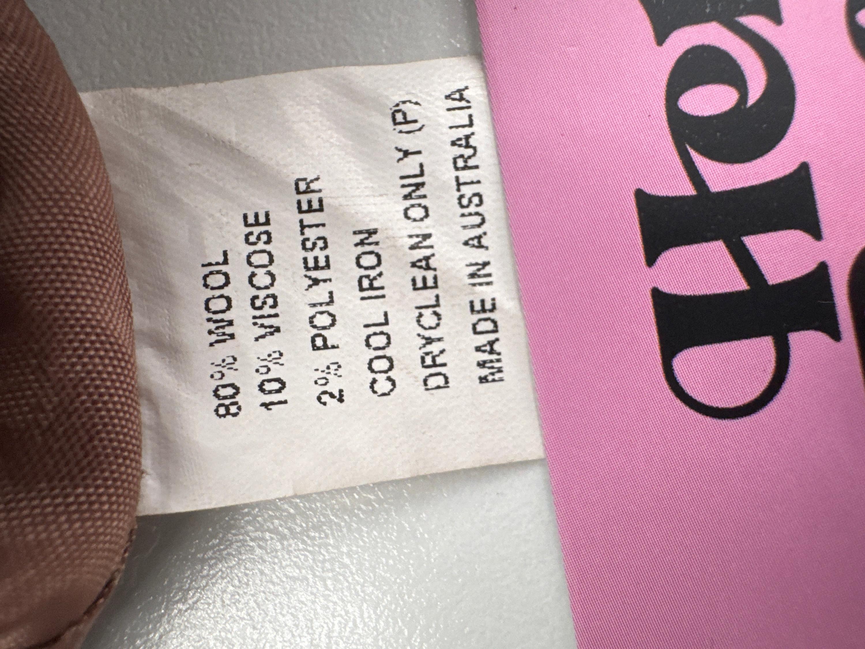 Seduce Taupe Wool Jacket - Size 6 thumbnail 7
