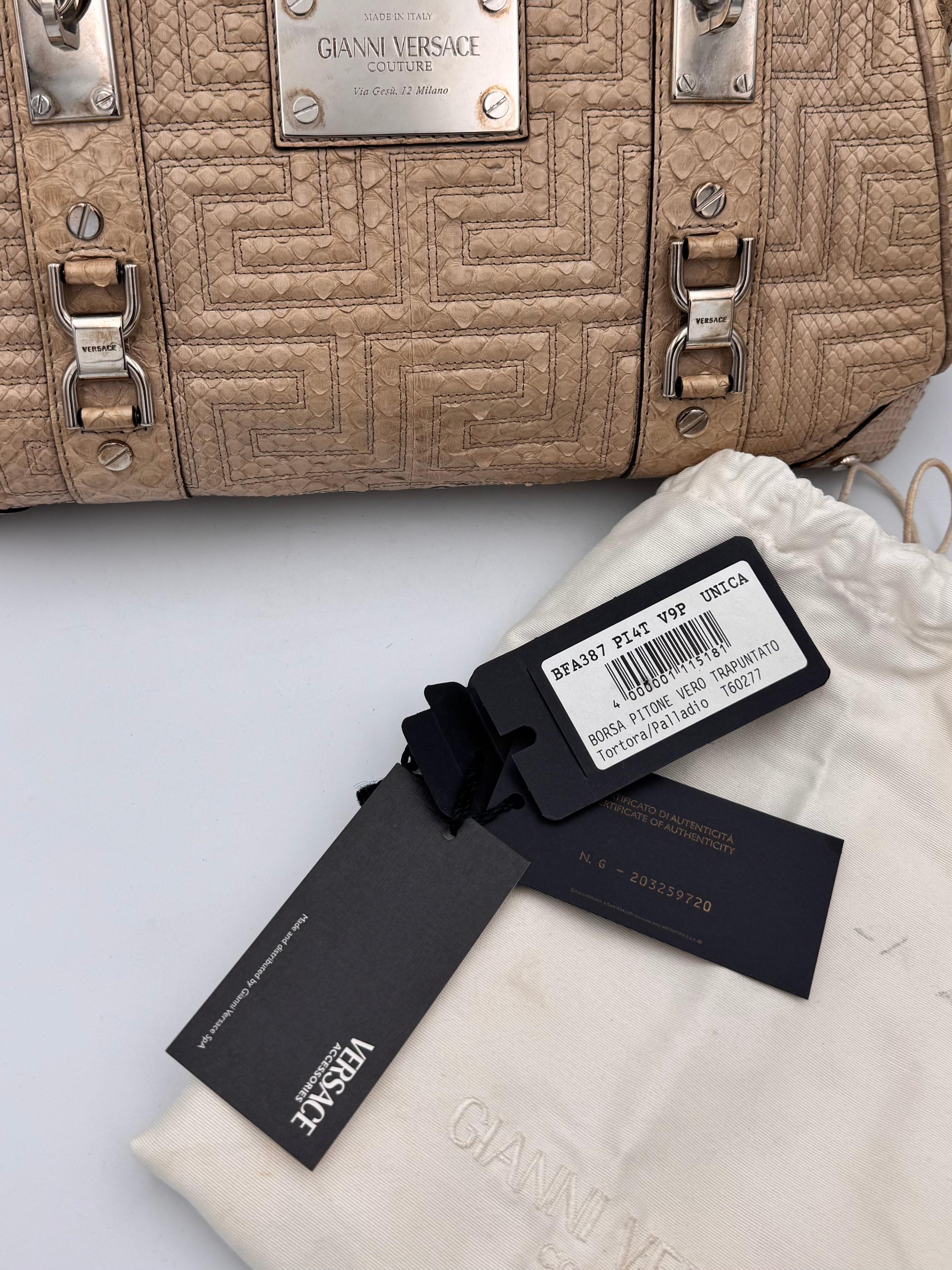Vintage Gianni Versace Python Handbag thumbnail 14