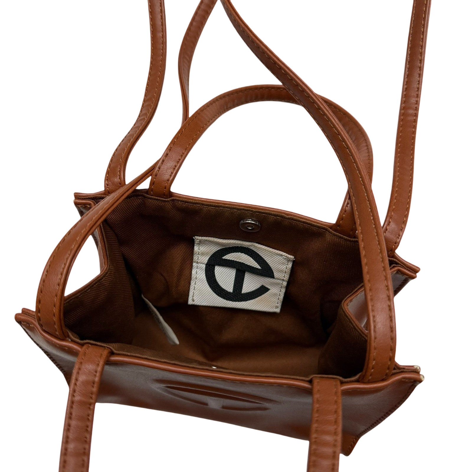 Telfar Small Shopping Bag Brown thumbnail 5