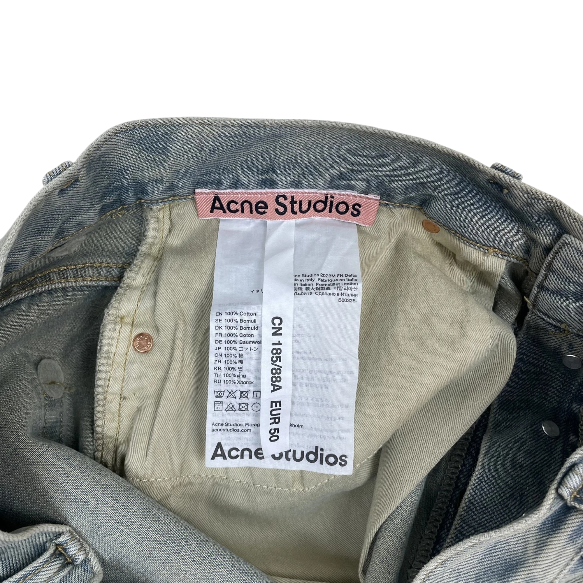 Acne Studios 2023M Loose Fit Jeans Light Blue (Size 50/L) thumbnail 4