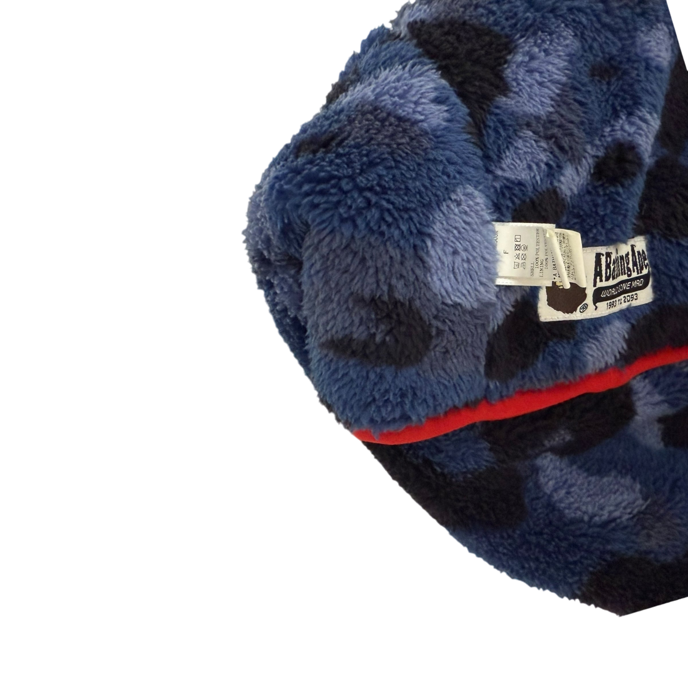BAPE (A Bathing Ape) Fleece Scarf Red/Blue thumbnail 5