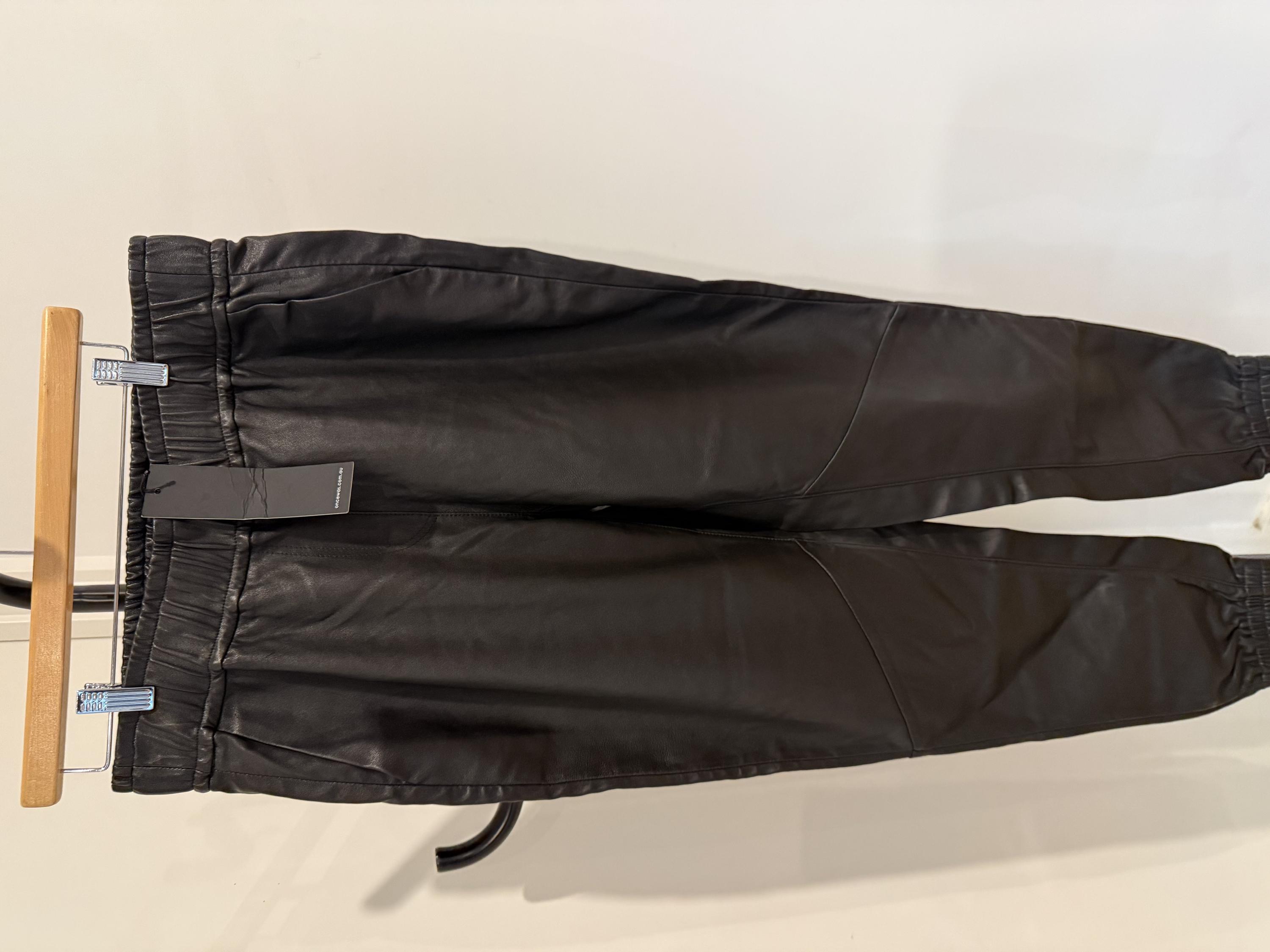Once Was Black Leather Pants 3 NWT thumbnail 2