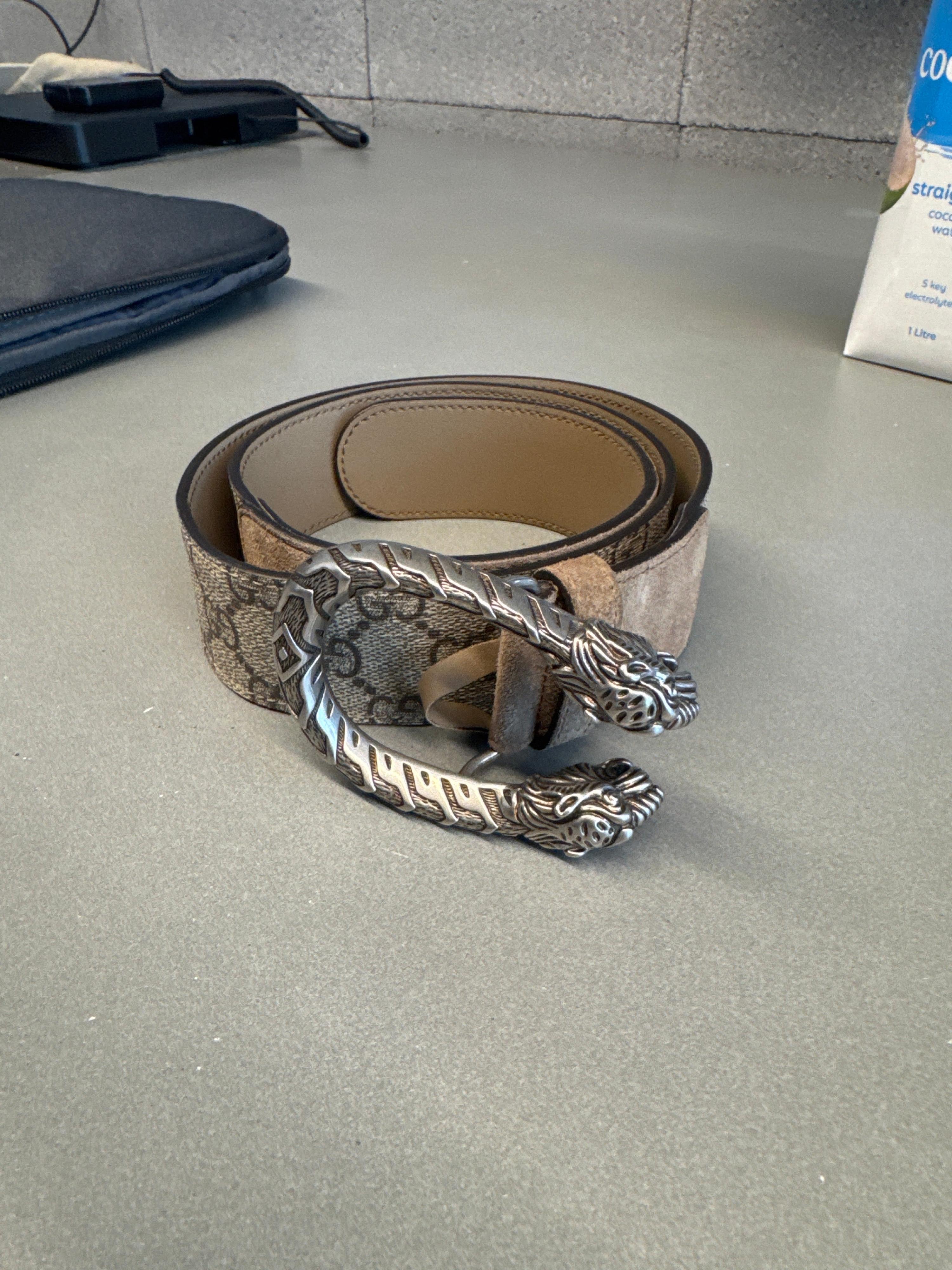 Gucci Dionysus GG Supreme Belt (Size 80cm)