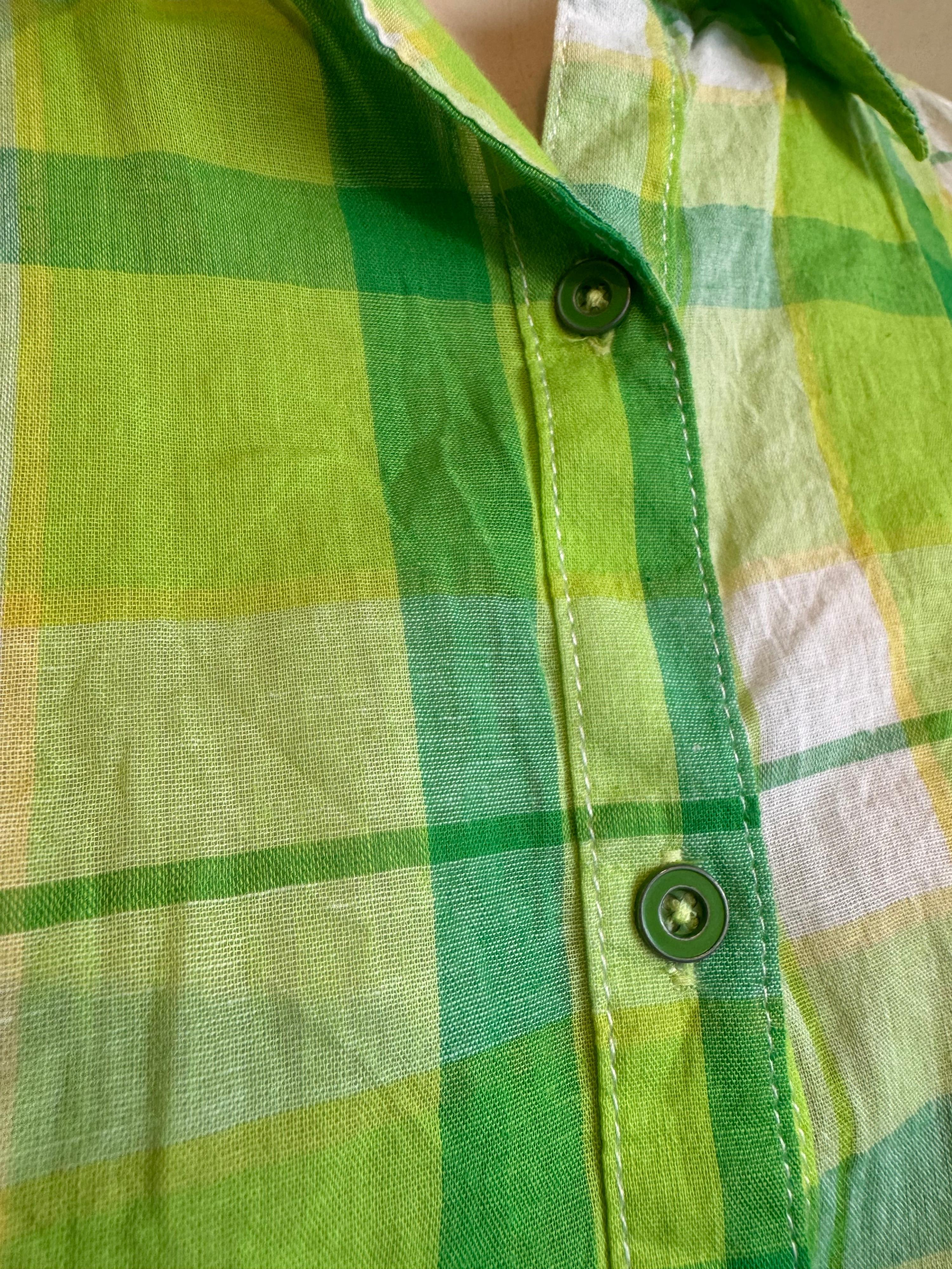 Shojo Green Check Shirt - size XS thumbnail 6