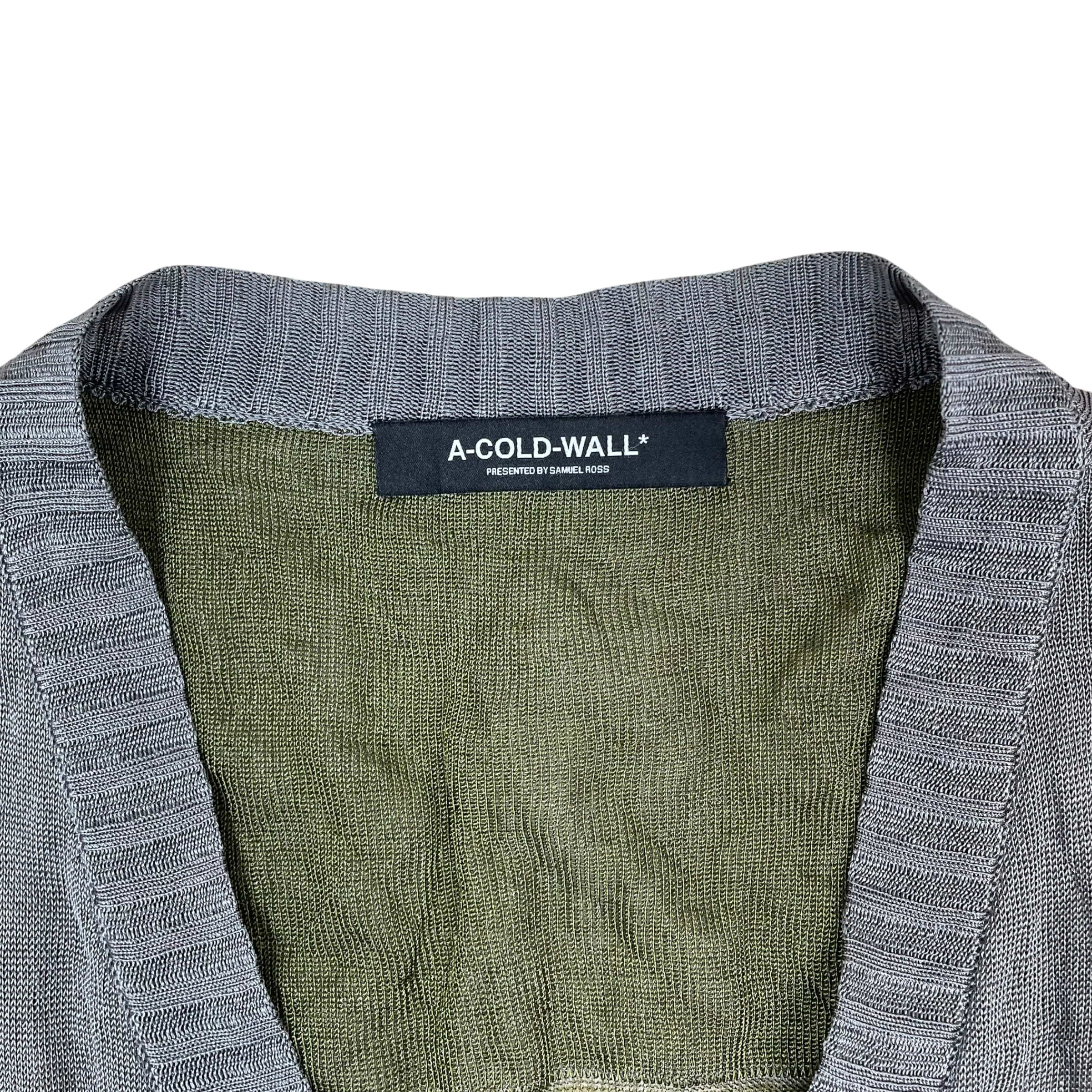 A-COLD-WALL* (ACW) Knit Vest Green/Grey (Size L) thumbnail 2