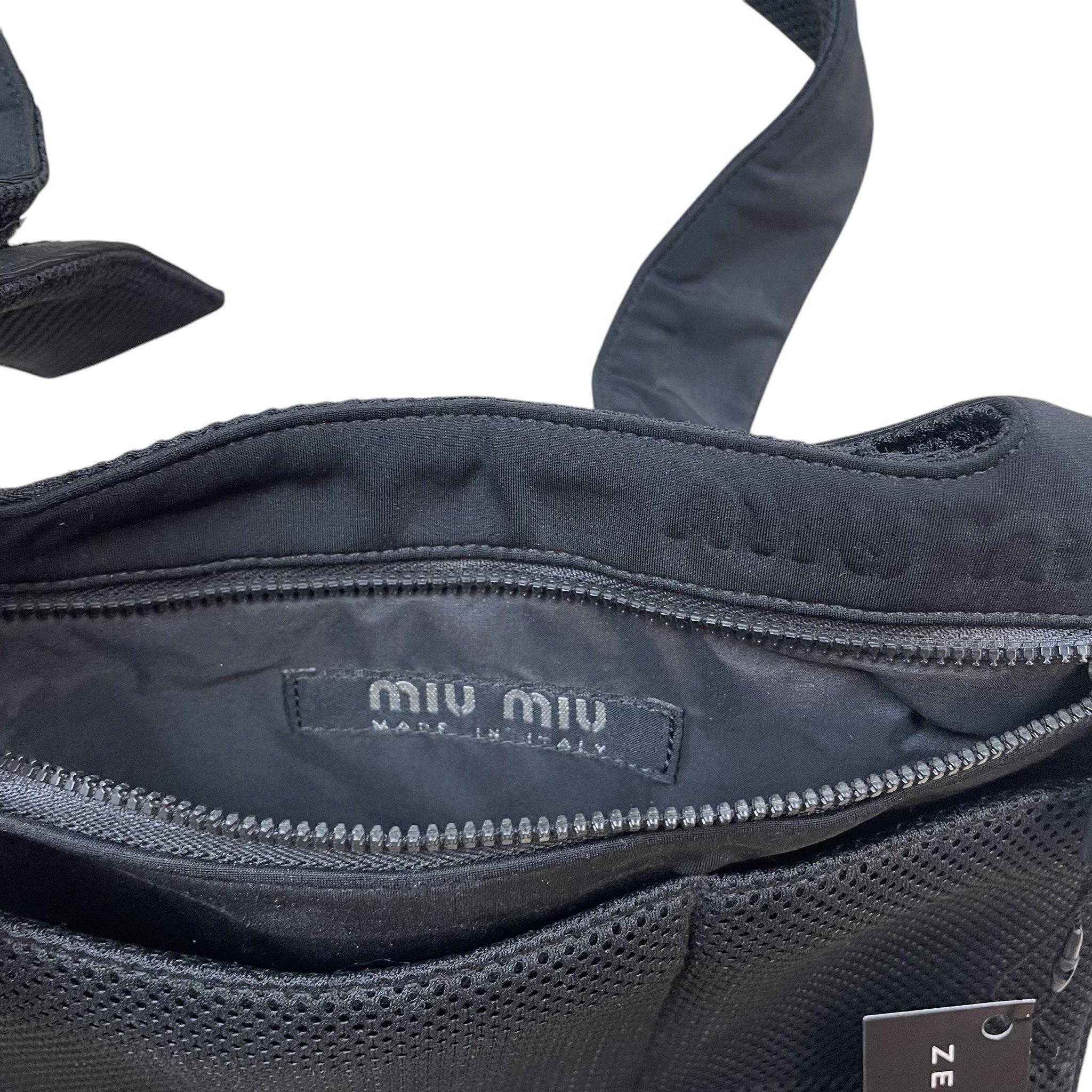 Miu Miu SS1999 Mesh Satchel Bag Black thumbnail 3