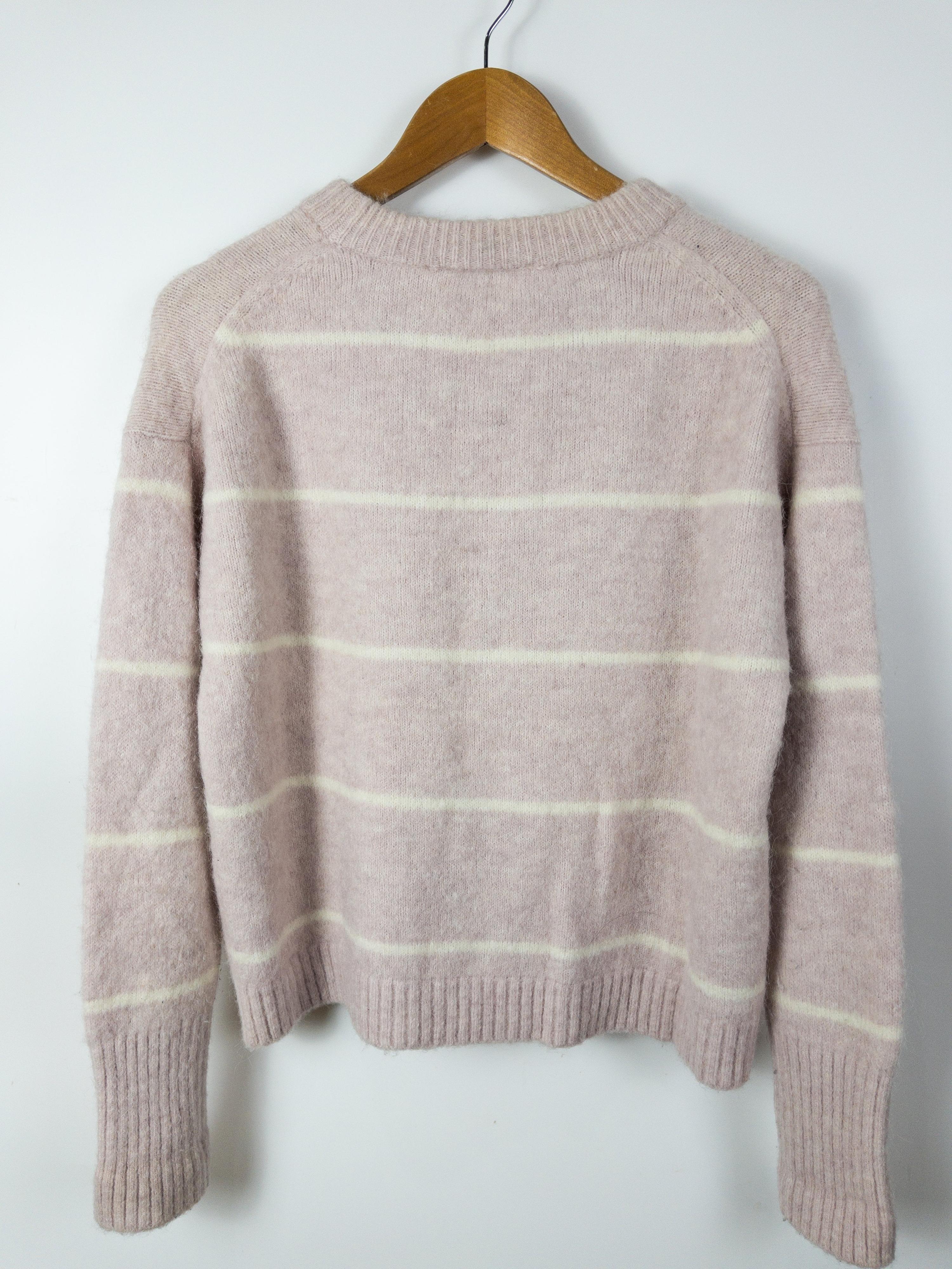 COUNTRY ROAD Pink Striped Wool Blend Jumper Size XS thumbnail 2