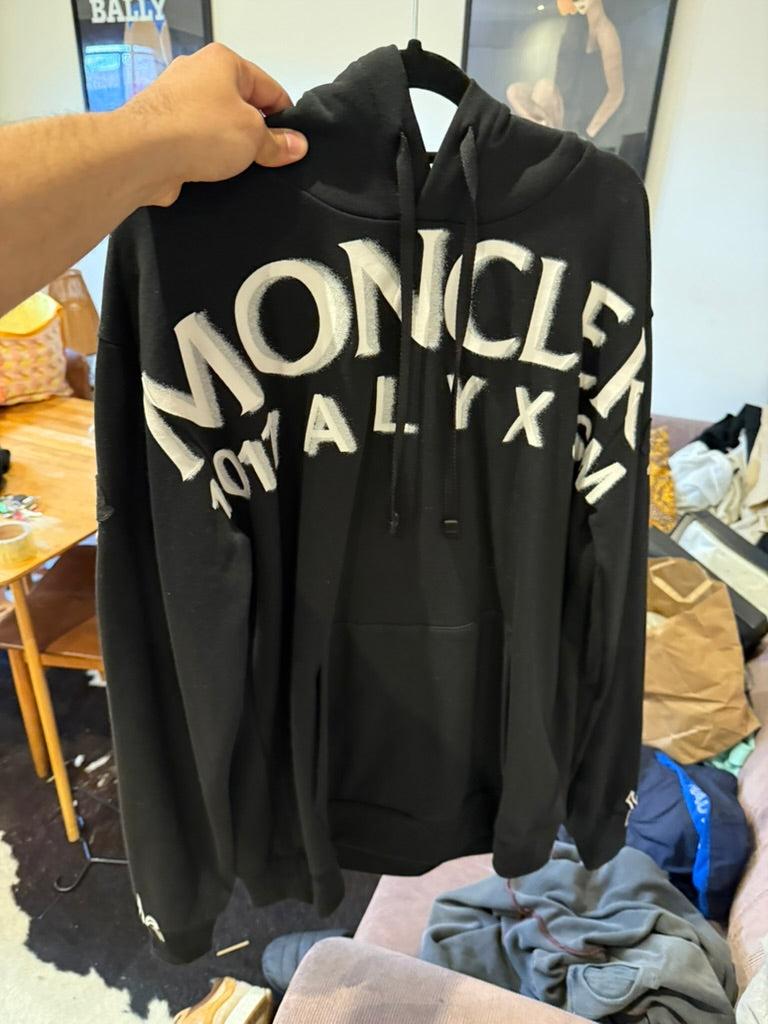 Moncler Genius x 1017 ALYX 9SM Logo Hoodie Black (Size L)