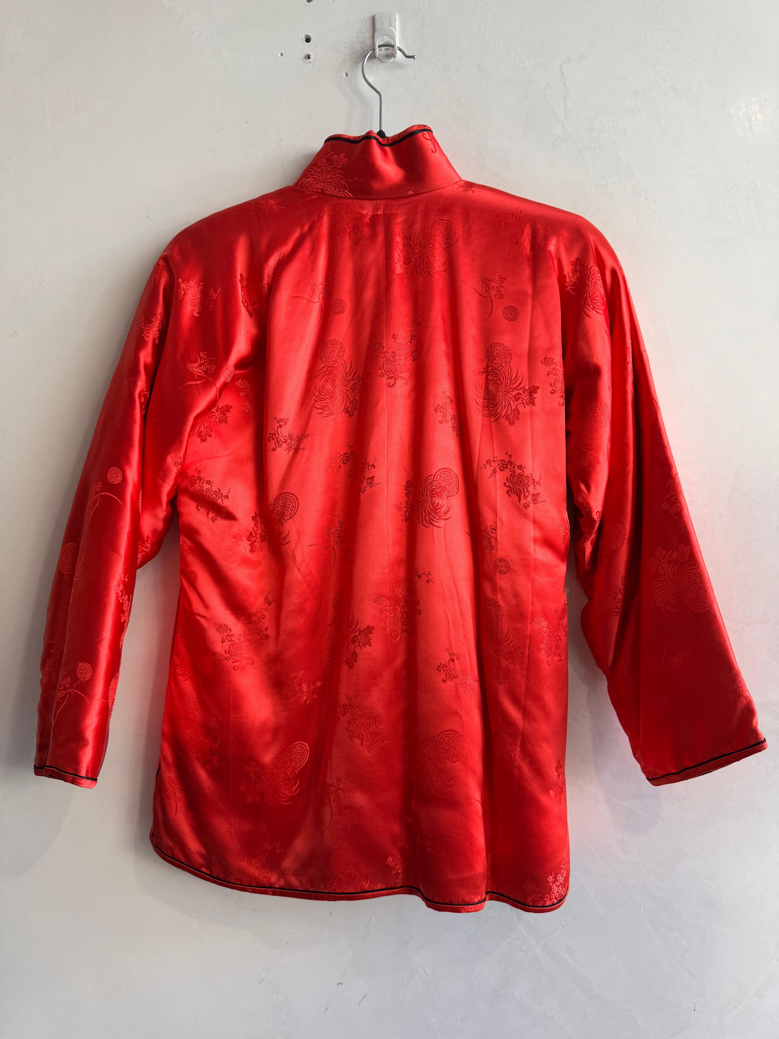 Vintage Silver Lake red Chinese jacket - size S thumbnail 2