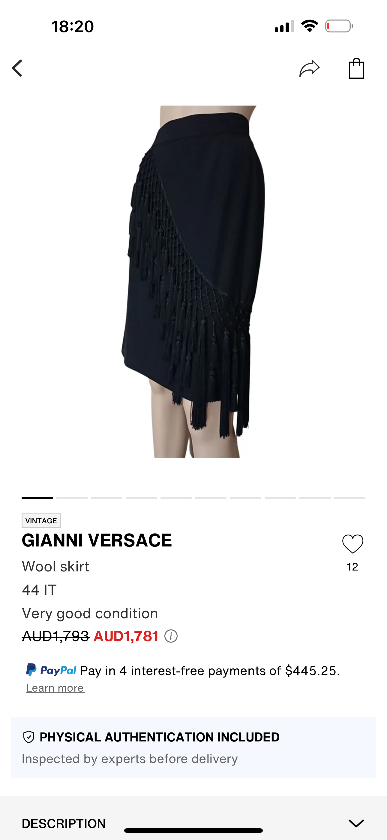 Gianni Versace 90s Tassel Pants Black (Size 40) thumbnail 2