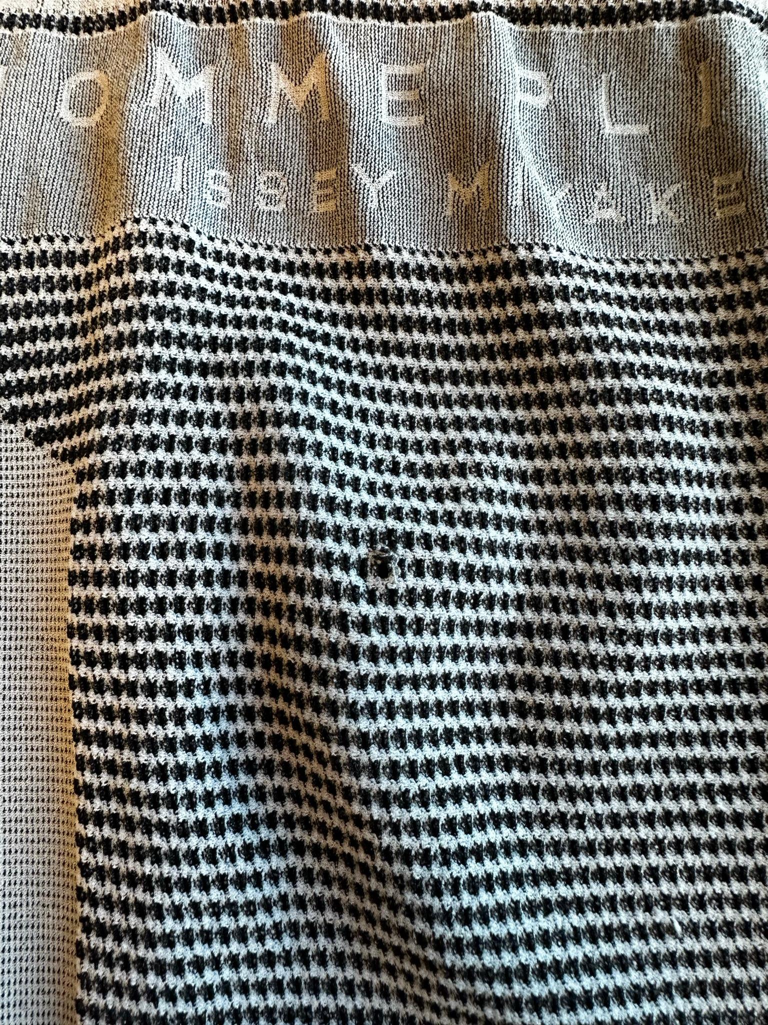 Issey Miyake Homme Plissé  Turtleneck Graphic Knit Top Grey (As Is) (One Size) thumbnail 3