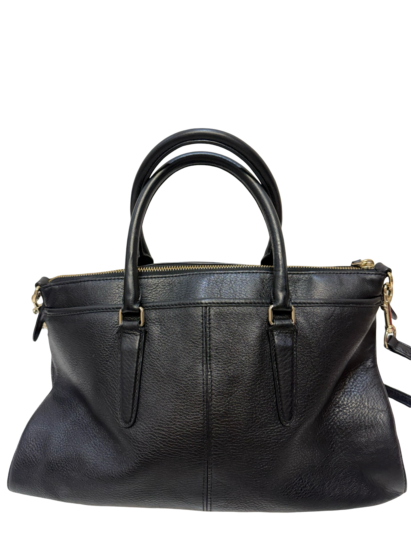 Coach Morgan Black Satchel Pebble Leather thumbnail 4