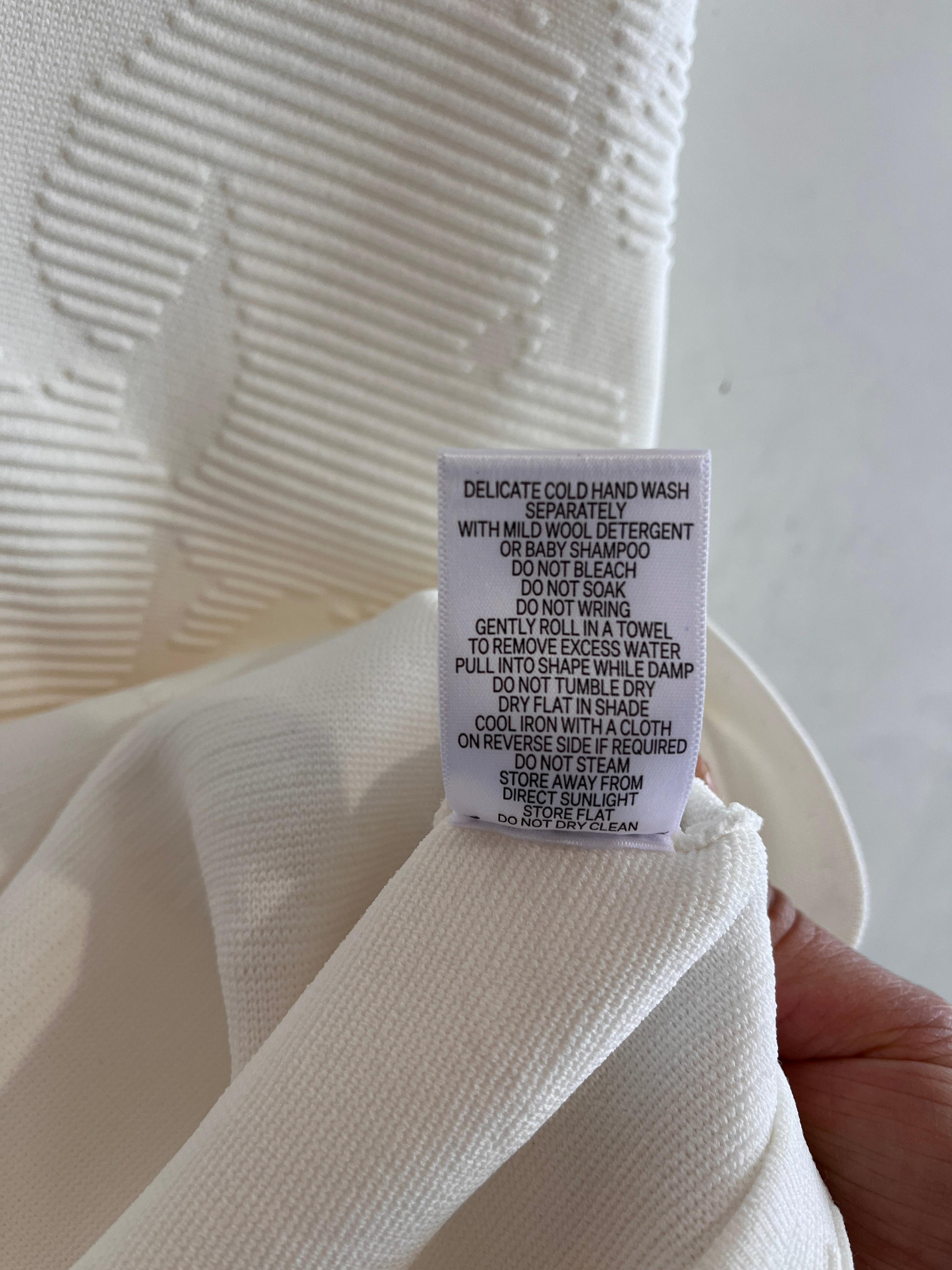 AJE White Knit Mini Dress Size XS thumbnail 8