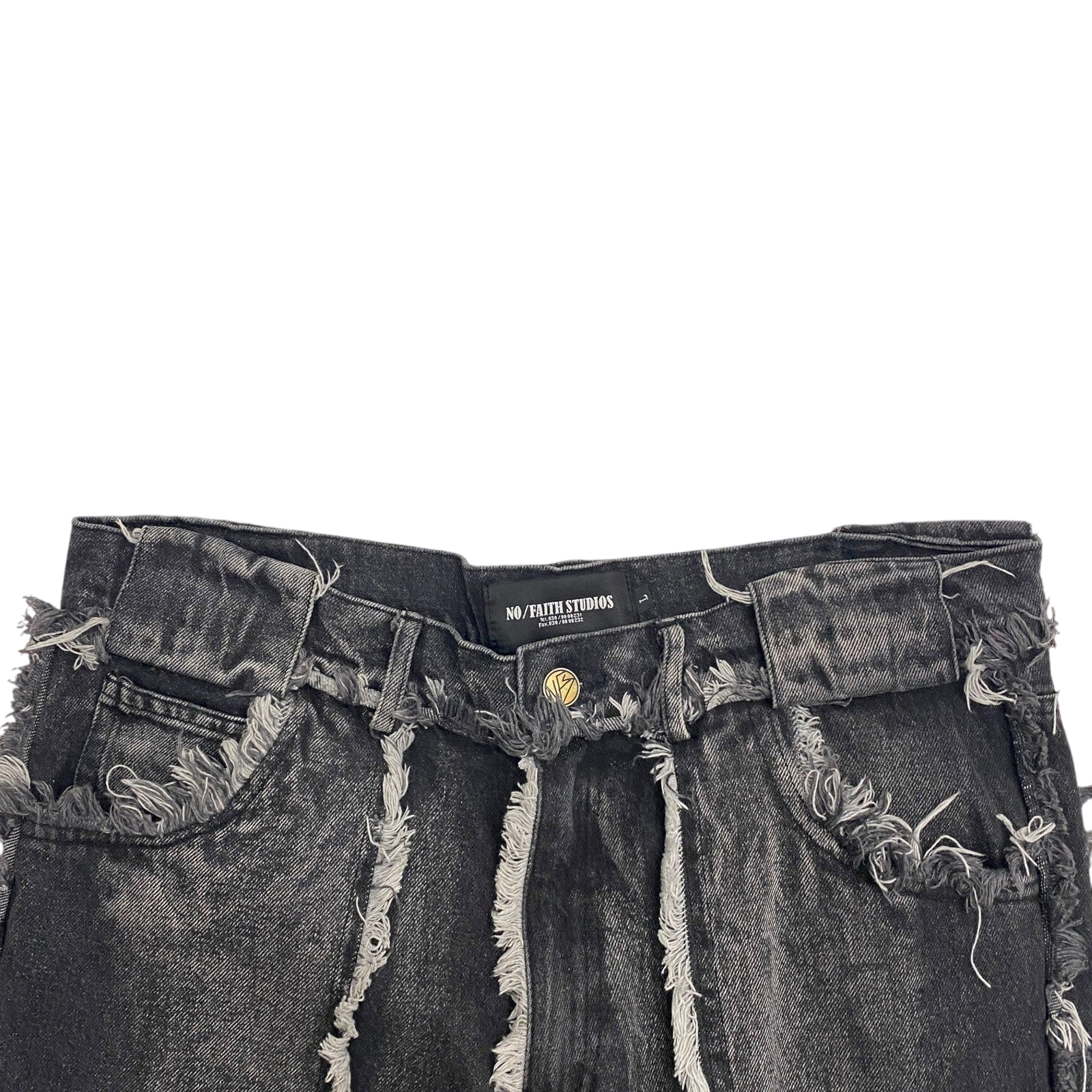 NO/FAITH STUDIOS Flared Jeans Grey (Fits 34") thumbnail 4