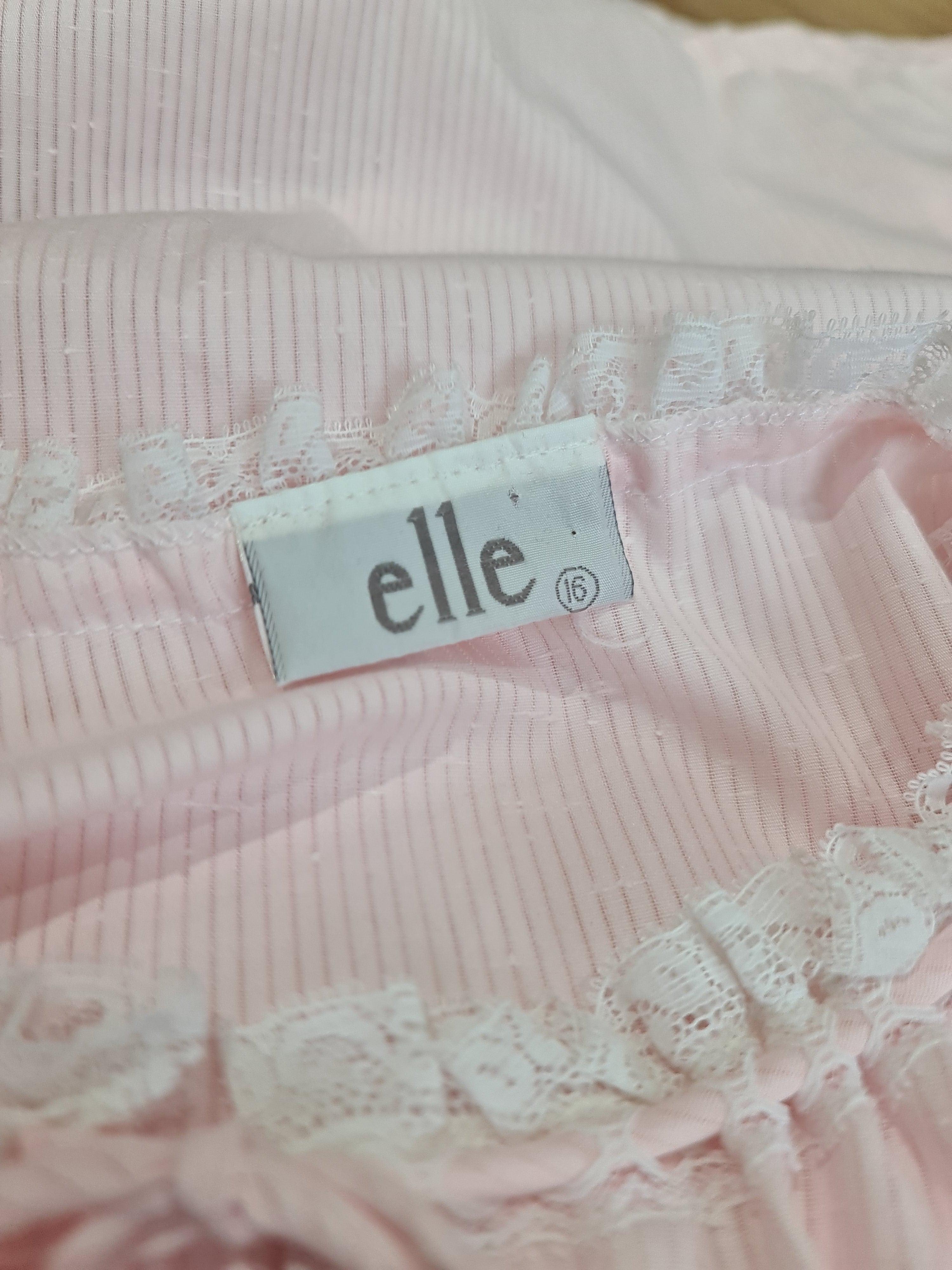 Vintage Elle Pink Night Dress - size L thumbnail 10