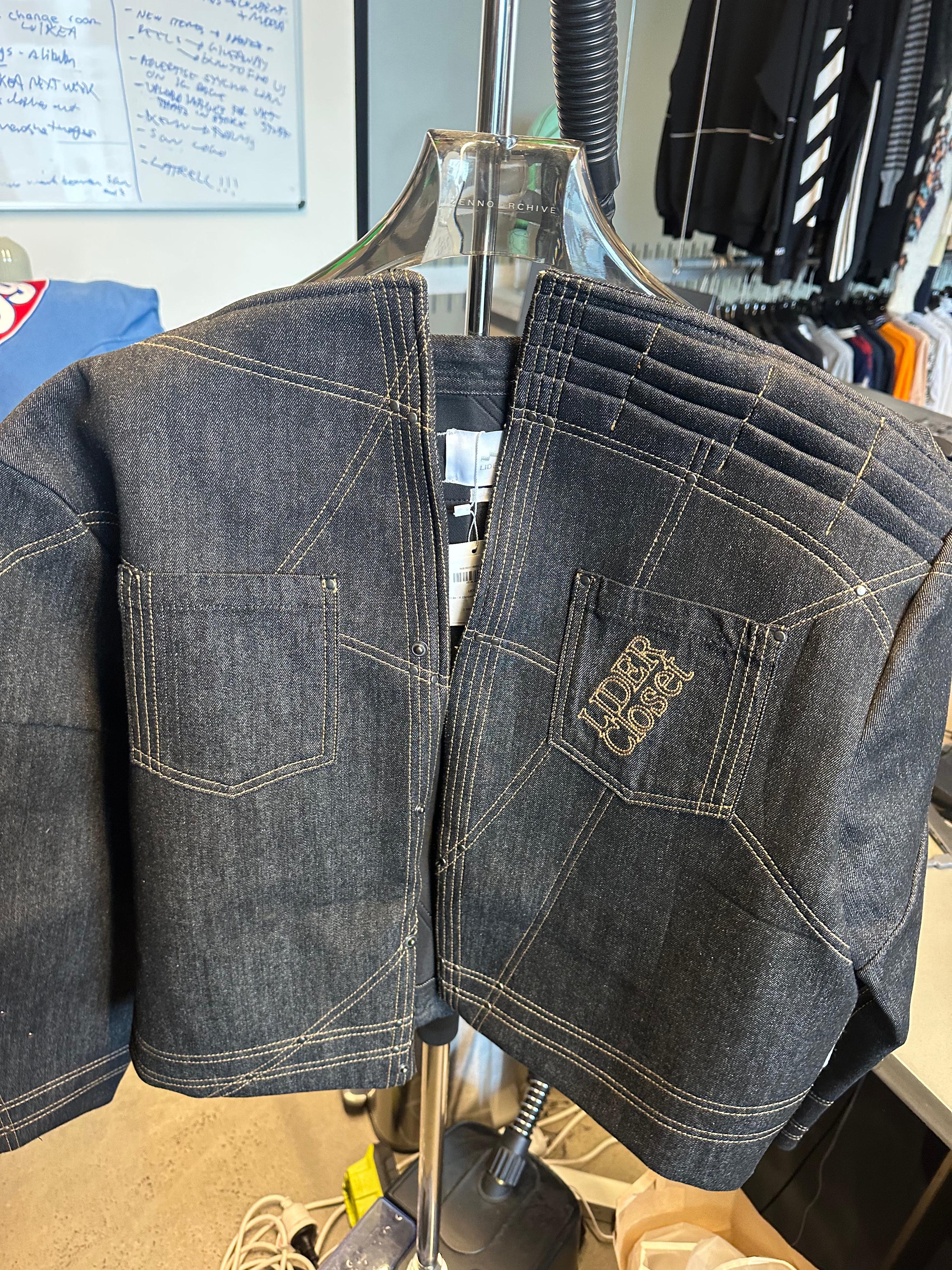 Lider Enigma Kairo Raw Denim Jacket Indigo Blue (Size L)