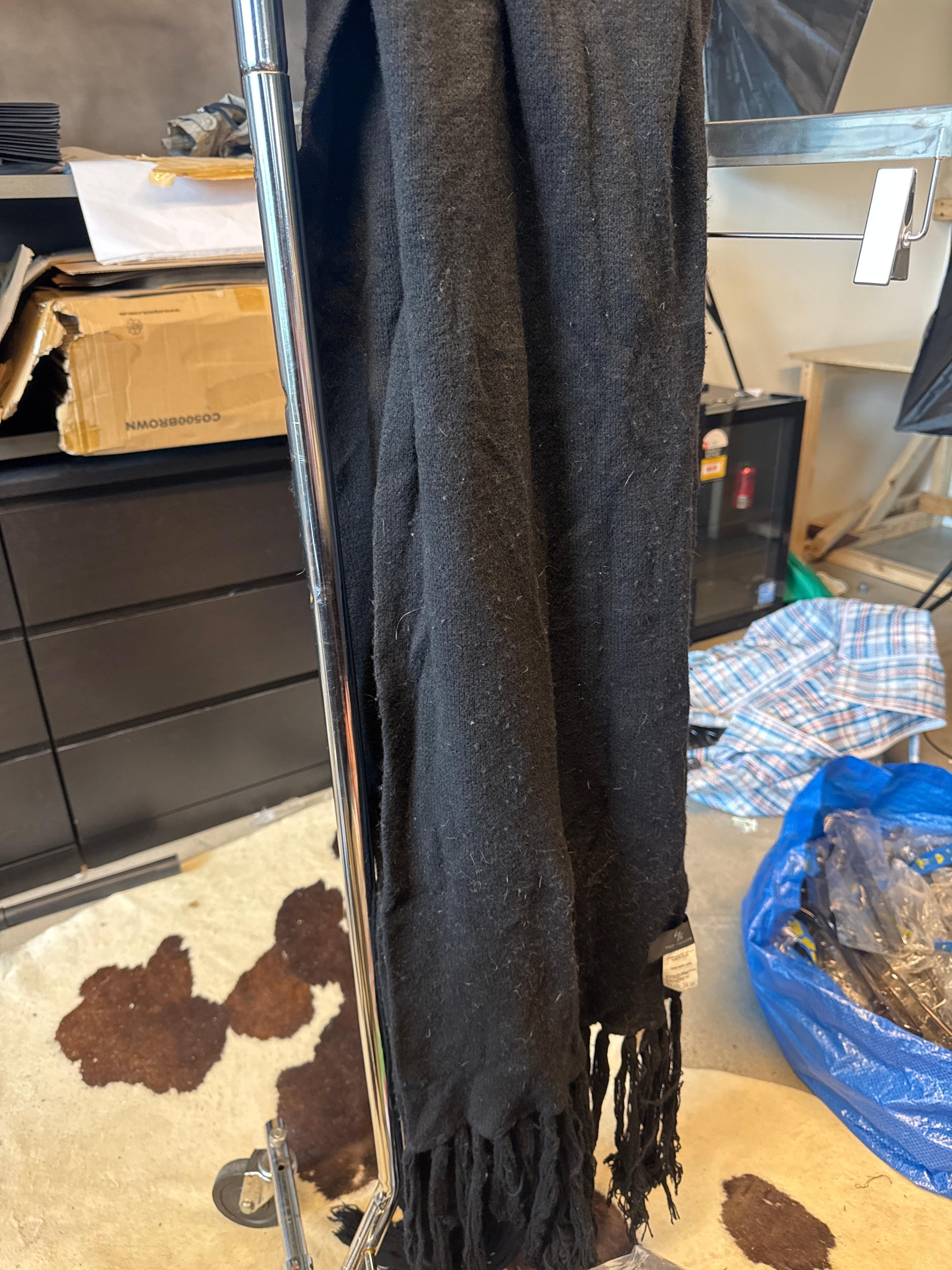 Y’s Yohji Yamamoto Wool Scarf Black