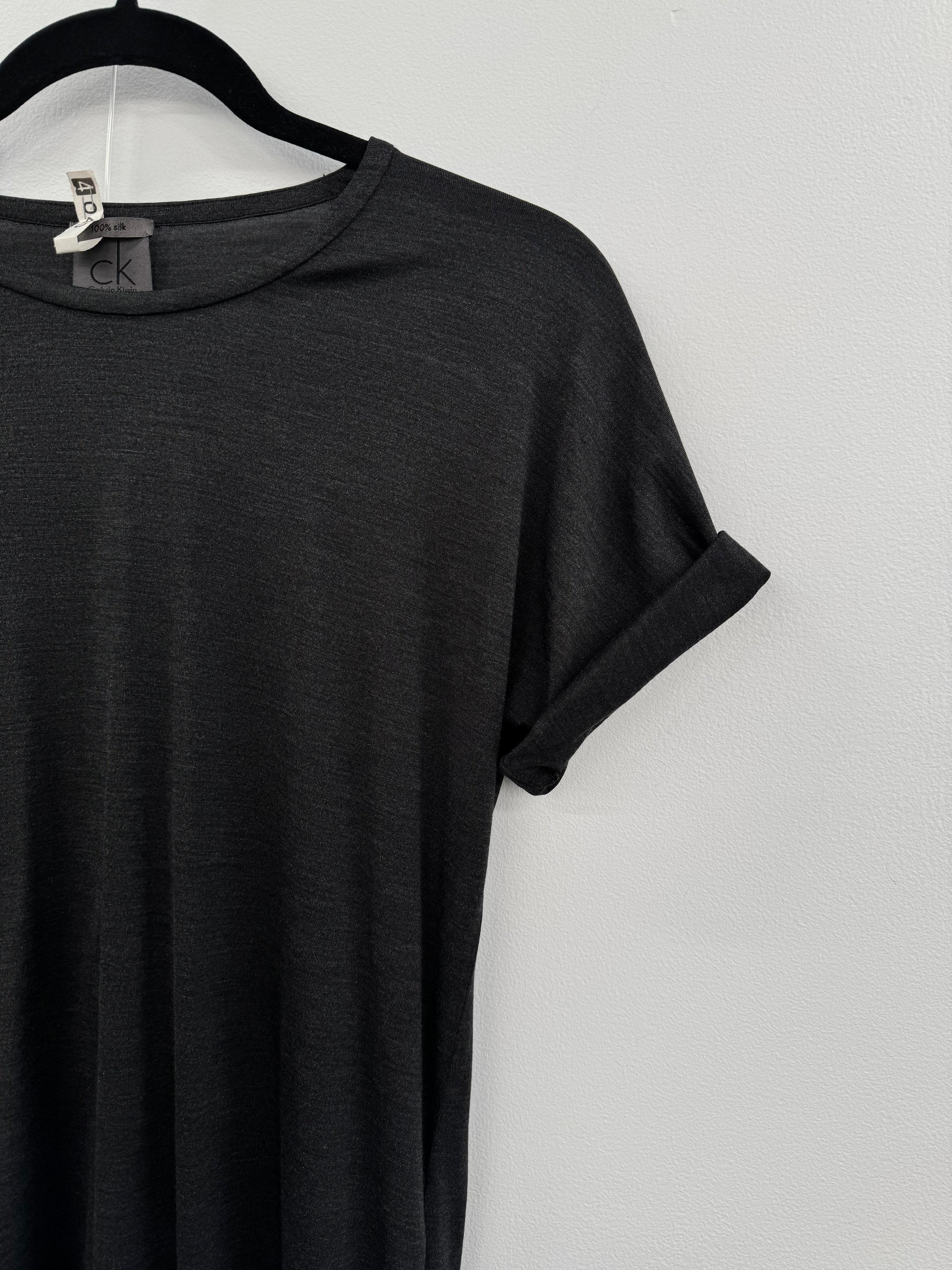 Calvin Klein Dark Grey Long Top - Size XS thumbnail 3